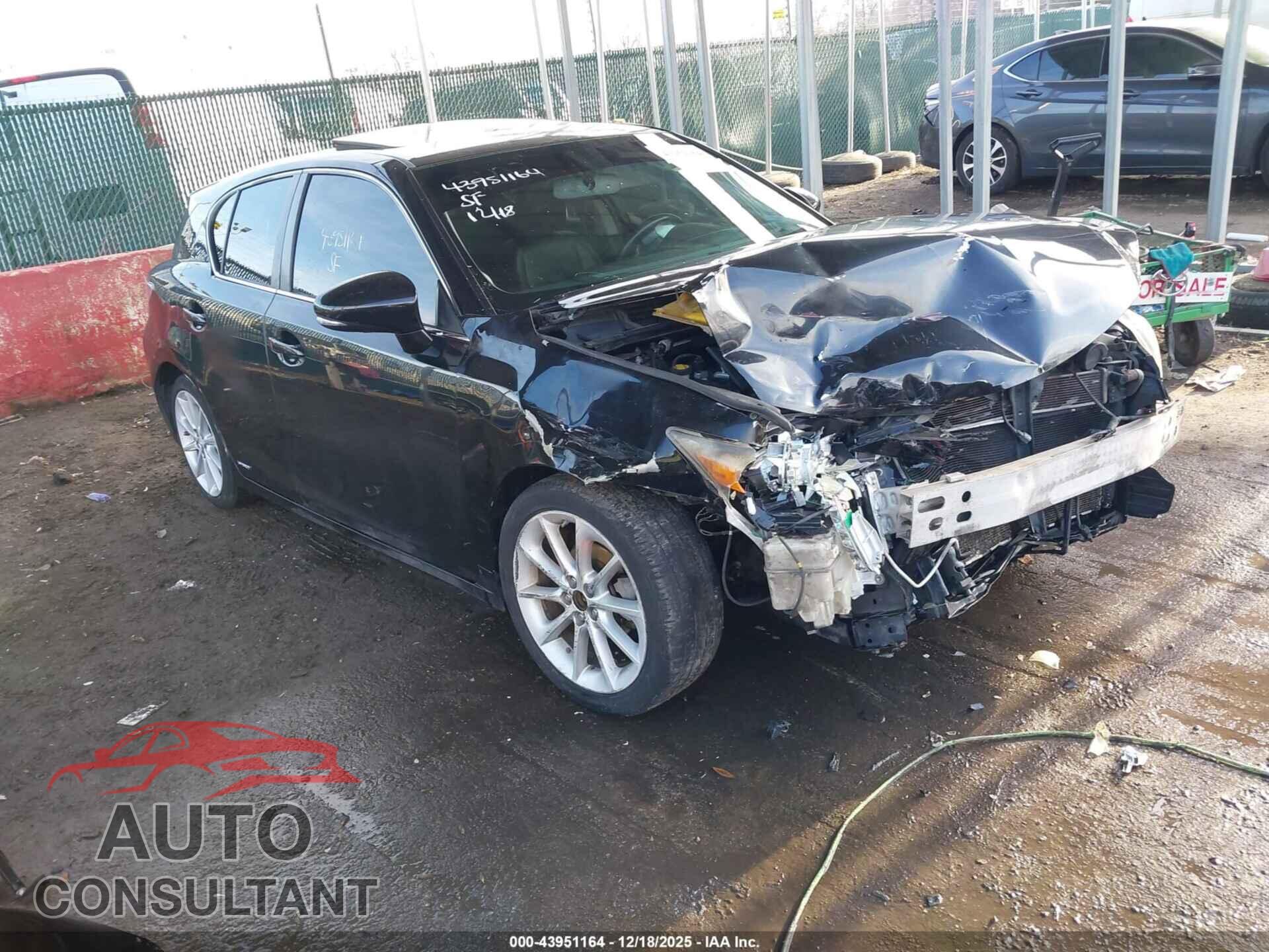 LEXUS CT 200H 2013 - JTHKD5BH8D2149102