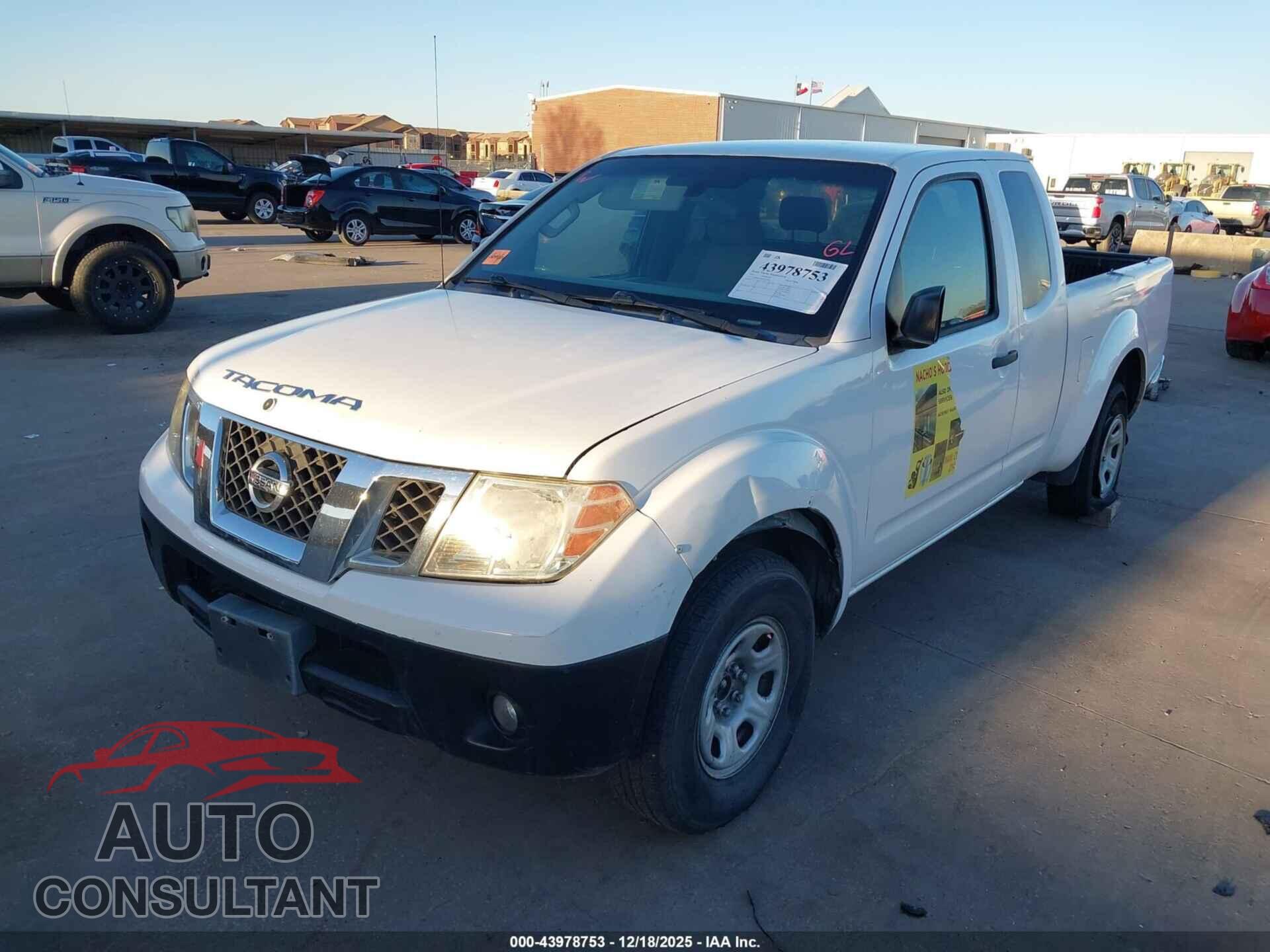 NISSAN FRONTIER 2012 - 1N6BD0CT6CC433261