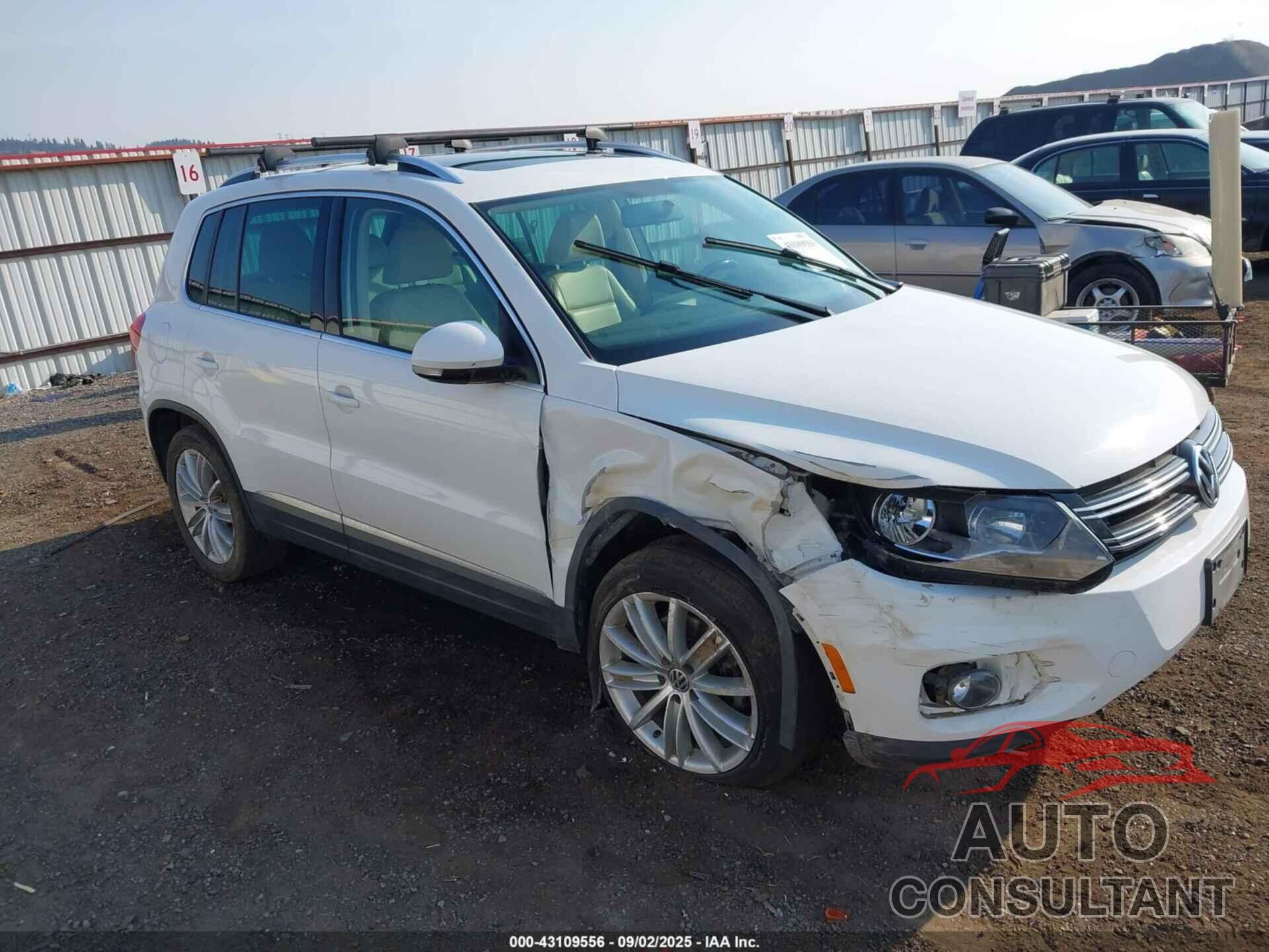 VOLKSWAGEN TIGUAN 2012 - WVGBV7AX2CW562106