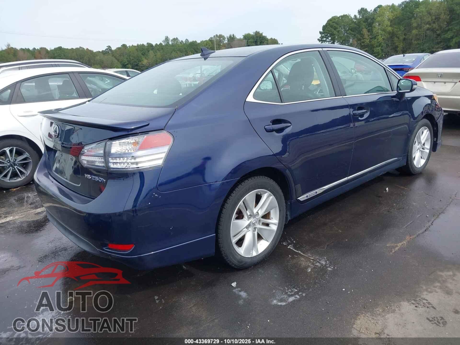LEXUS HS 250H 2011 - JTHBB1BAXB2044687