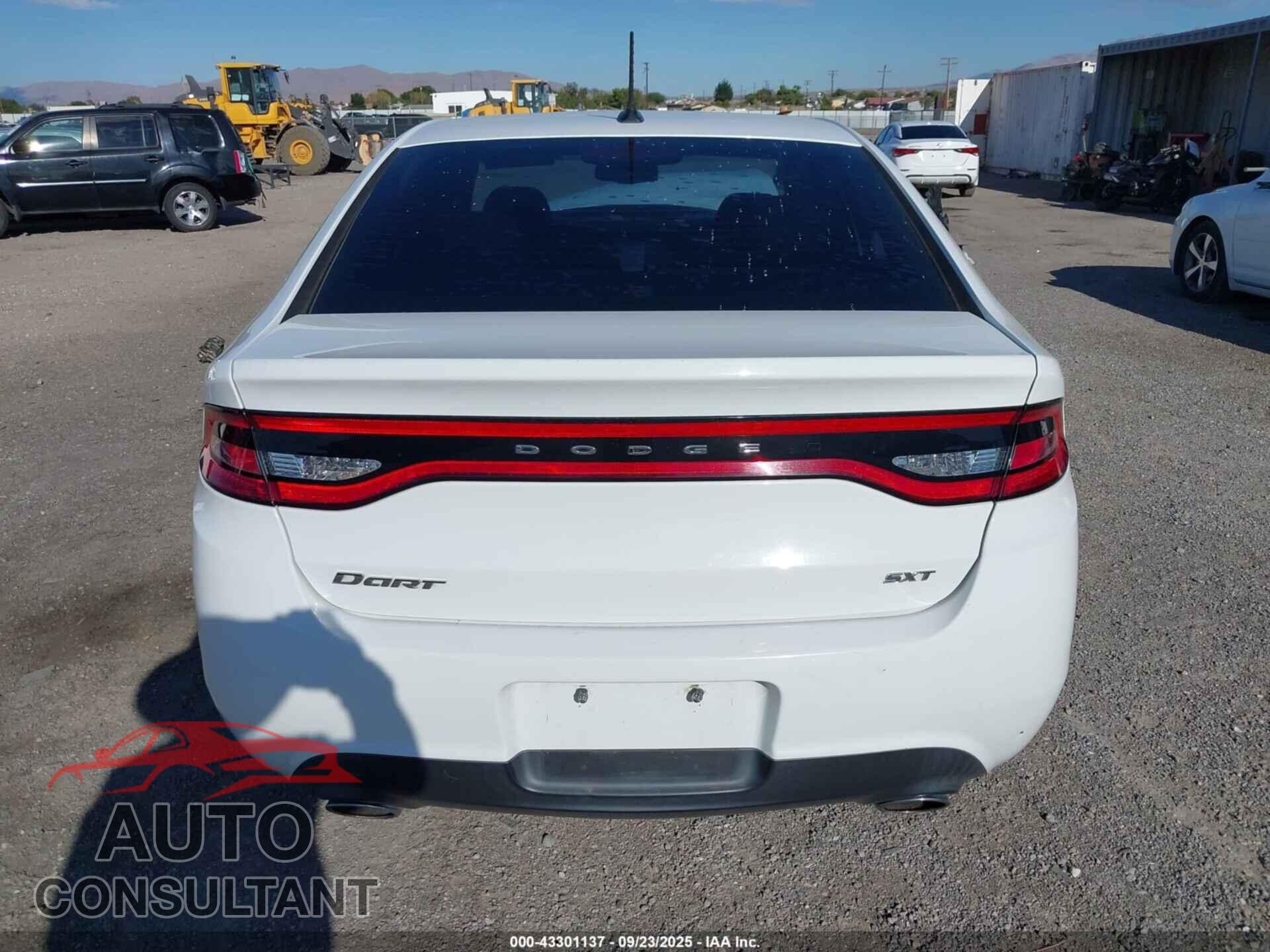 DODGE DART 2013 - 1C3CDFBA9DD309303