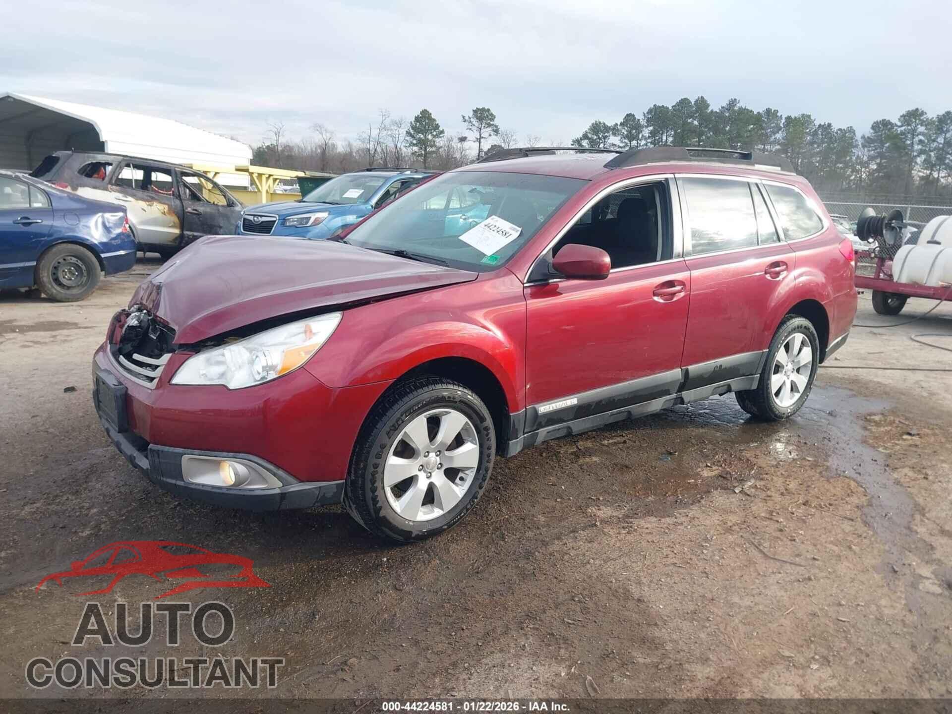 SUBARU OUTBACK 2012 - 4S4BRBBC9C3247324