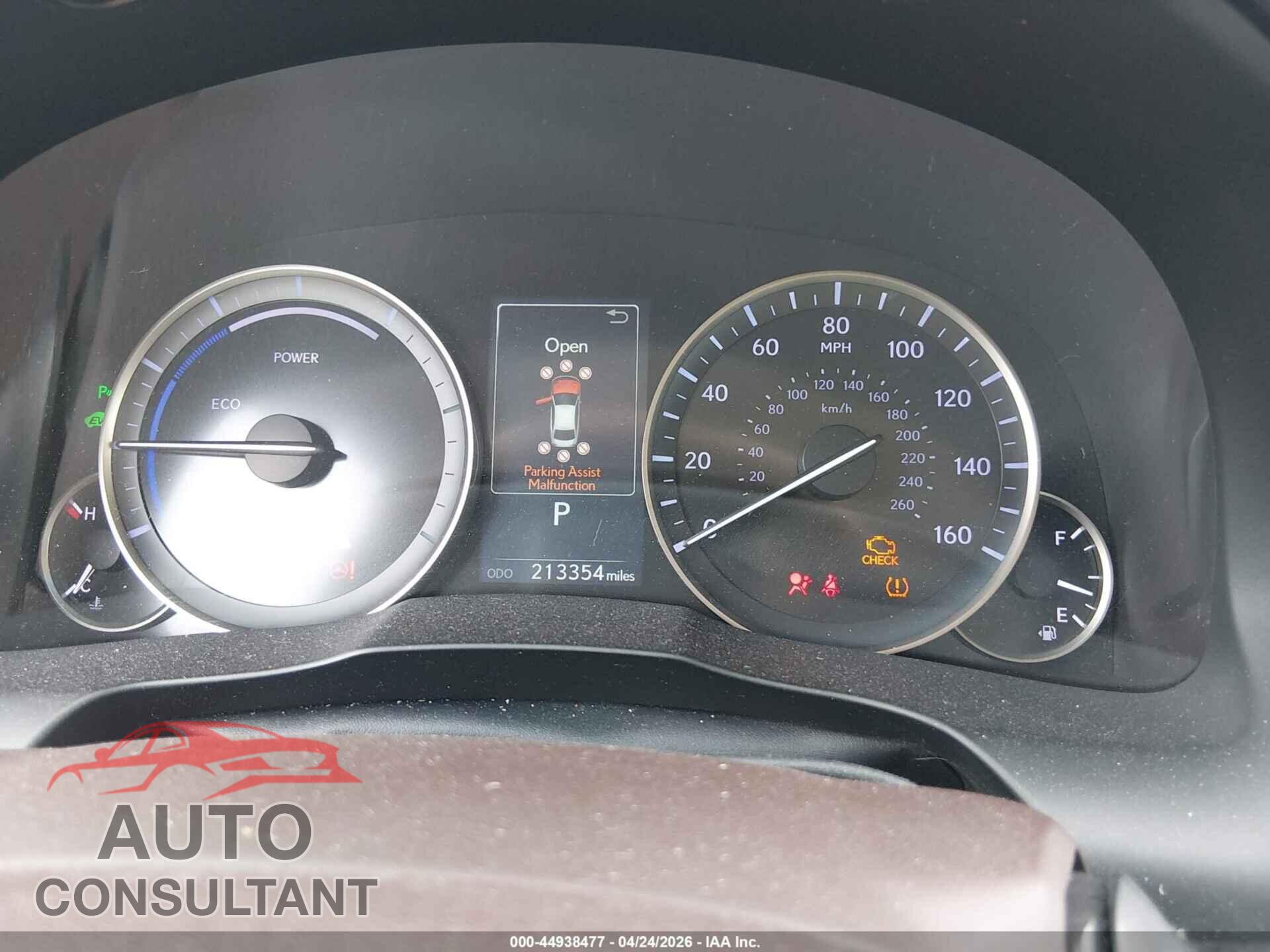 LEXUS ES 300H 2016 - JTHBW1GG8G2103129