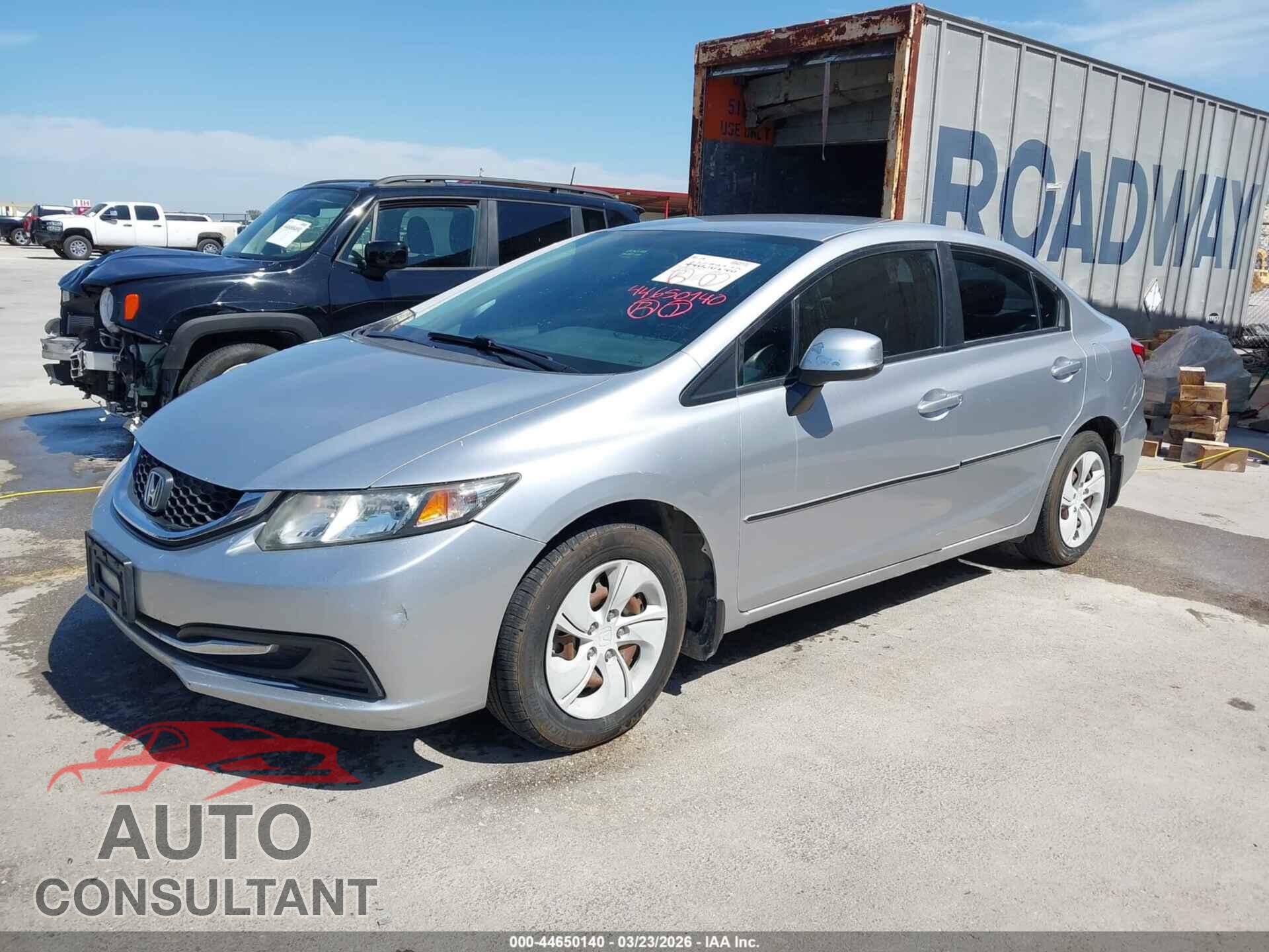 HONDA CIVIC 2013 - 2HGFB2F53DH505603