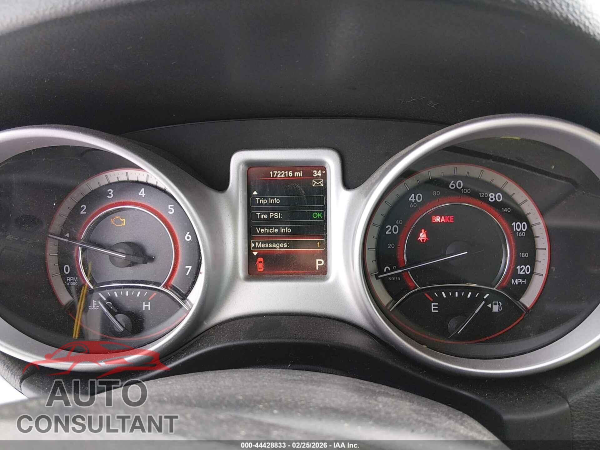 DODGE JOURNEY 2015 - 3C4PDDBG5FT566509
