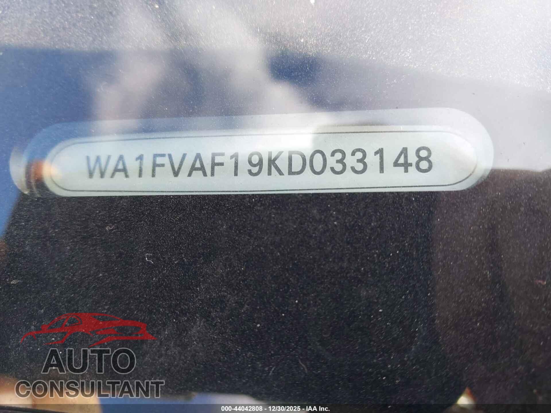 AUDI Q8 2019 - WA1FVAF19KD033148