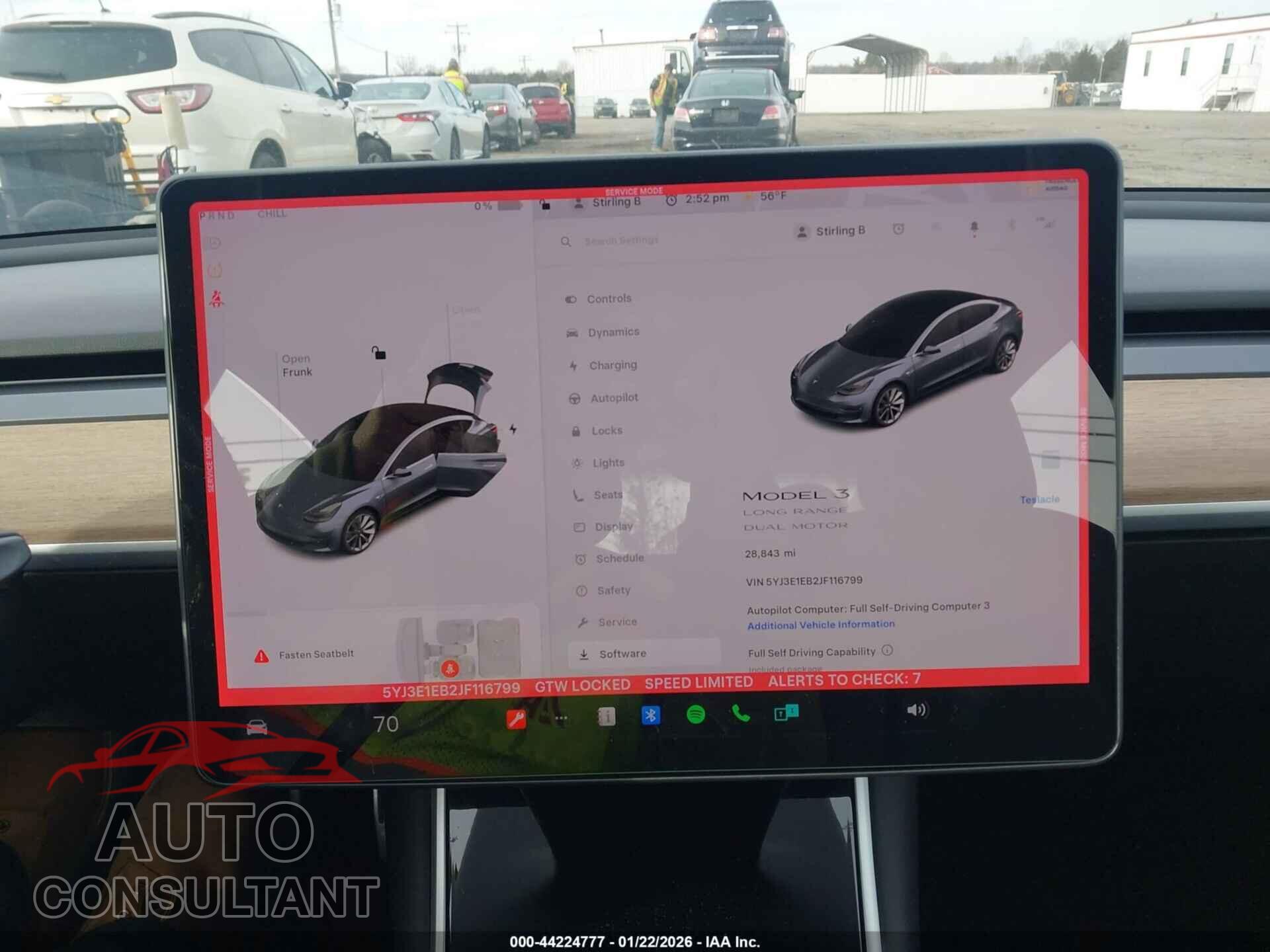 TESLA MODEL 3 2018 - 5YJ3E1EB2JF116799