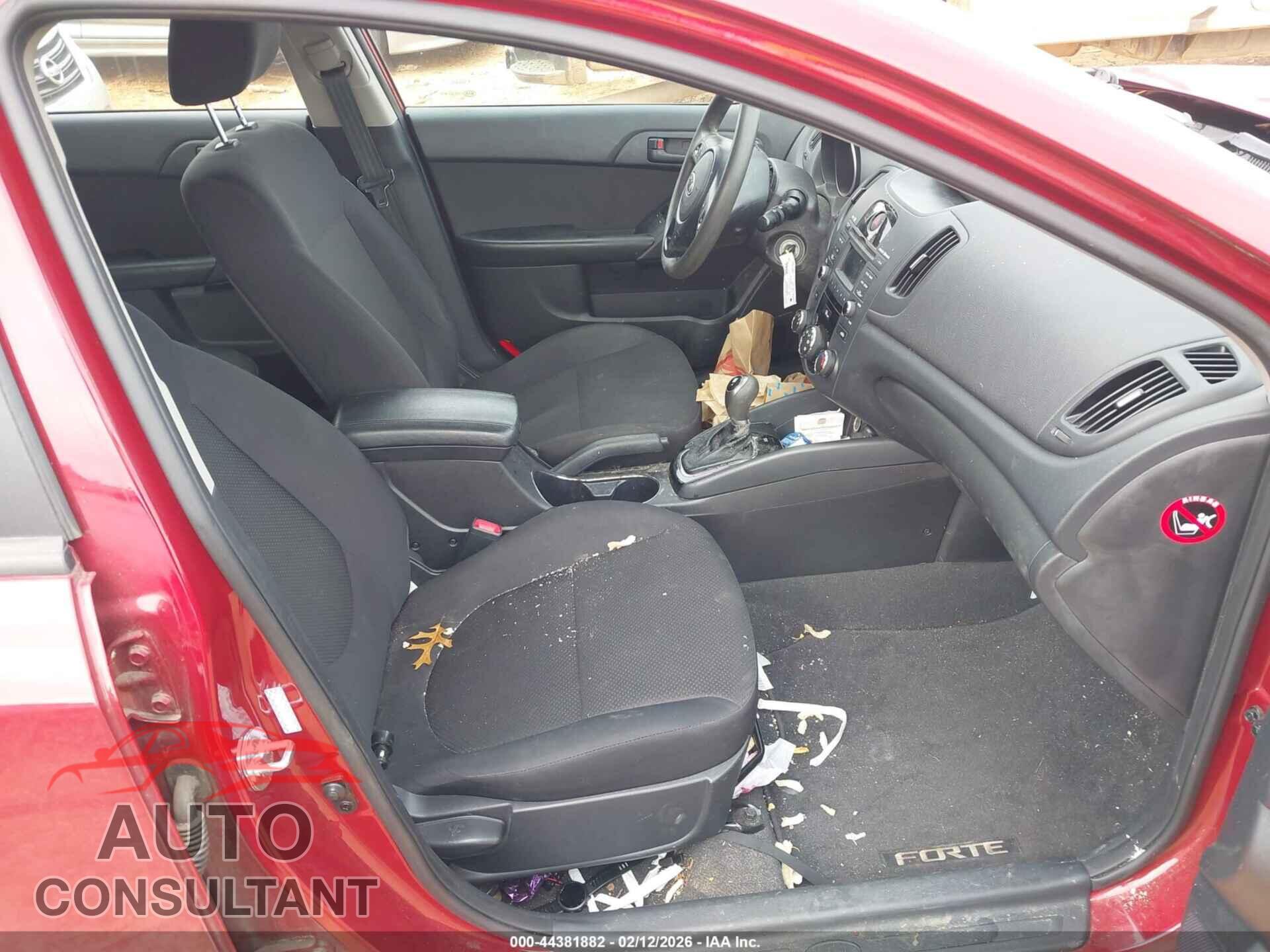 KIA FORTE 2011 - KNAFU5A21B5437116