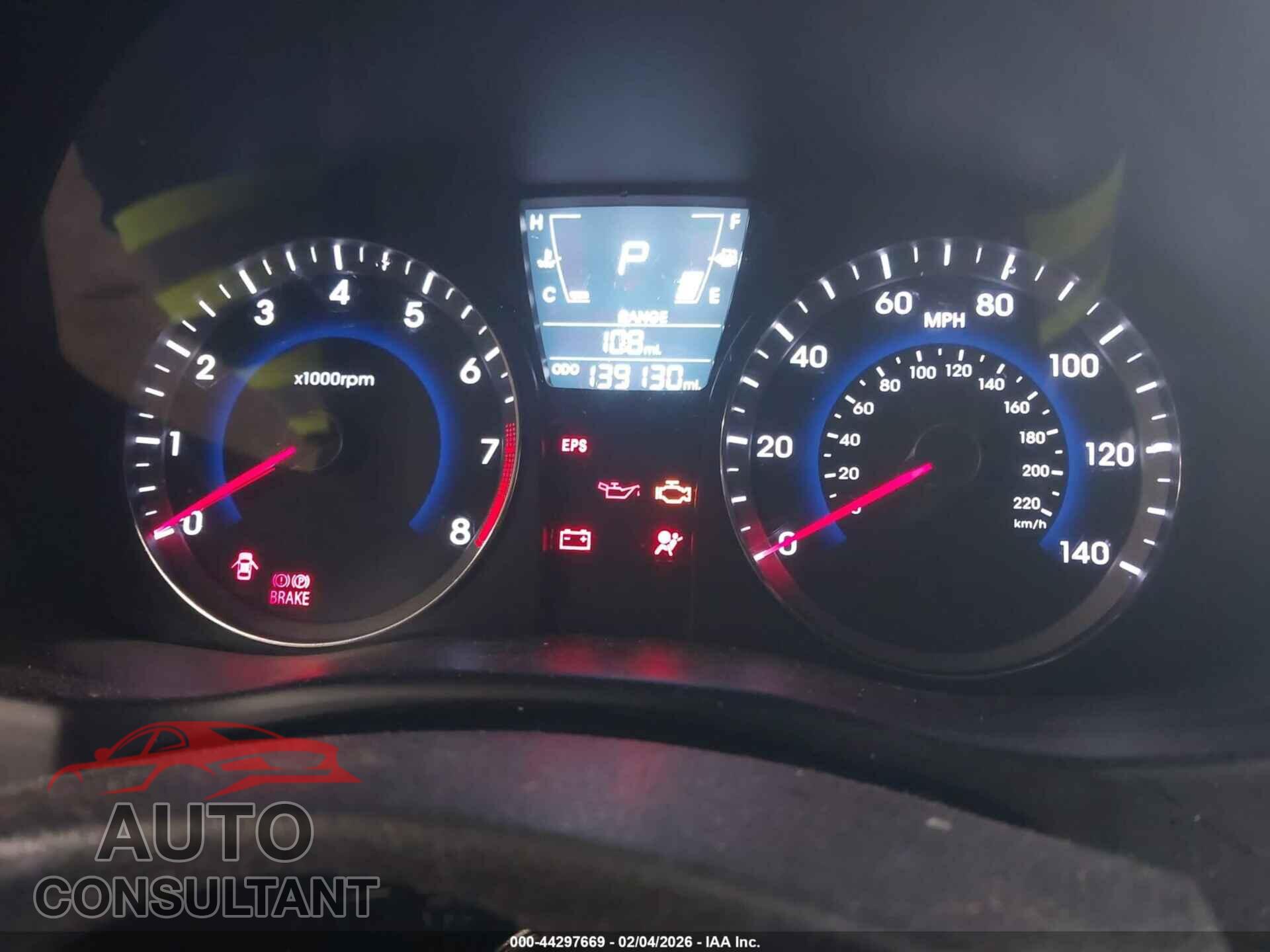 HYUNDAI ACCENT 2013 - KMHCU5AE6DU070203