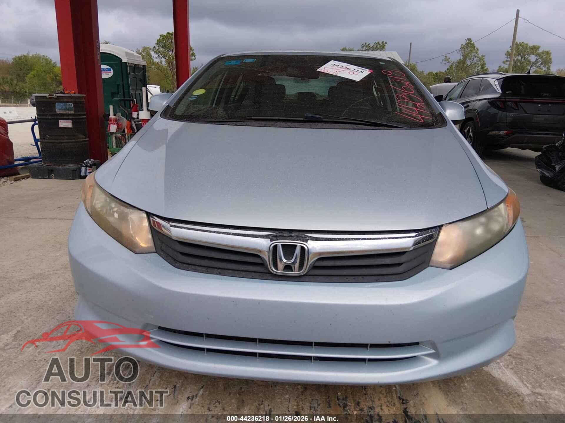 HONDA CIVIC 2012 - 19XFB2F59CE313756