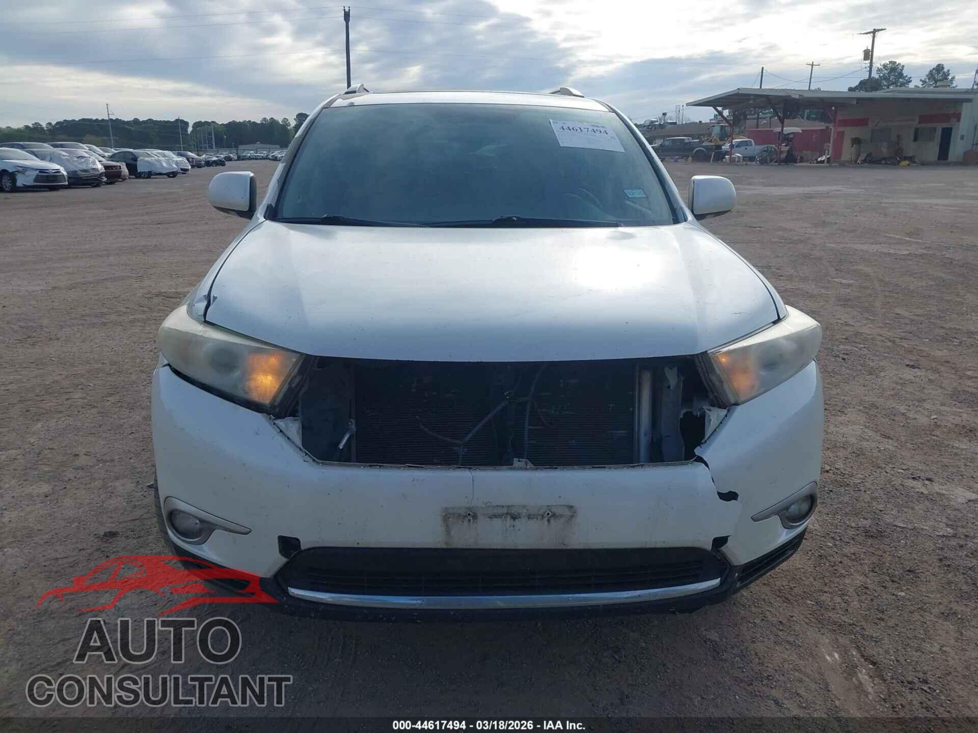 TOYOTA HIGHLANDER 2012 - 5TDYK3EH2CS082134