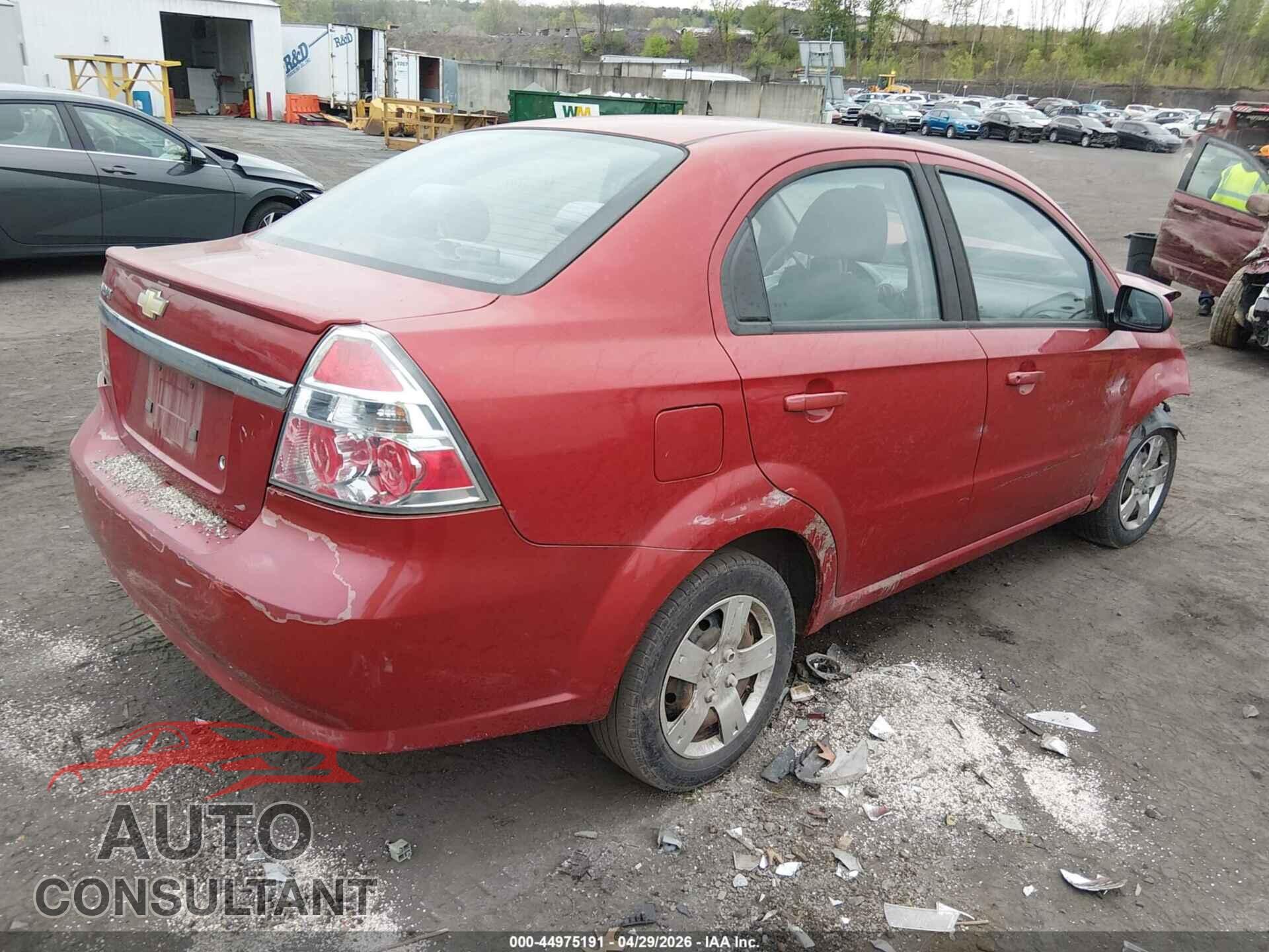 CHEVROLET AVEO 2010 - KL1TD5DE8AB044474