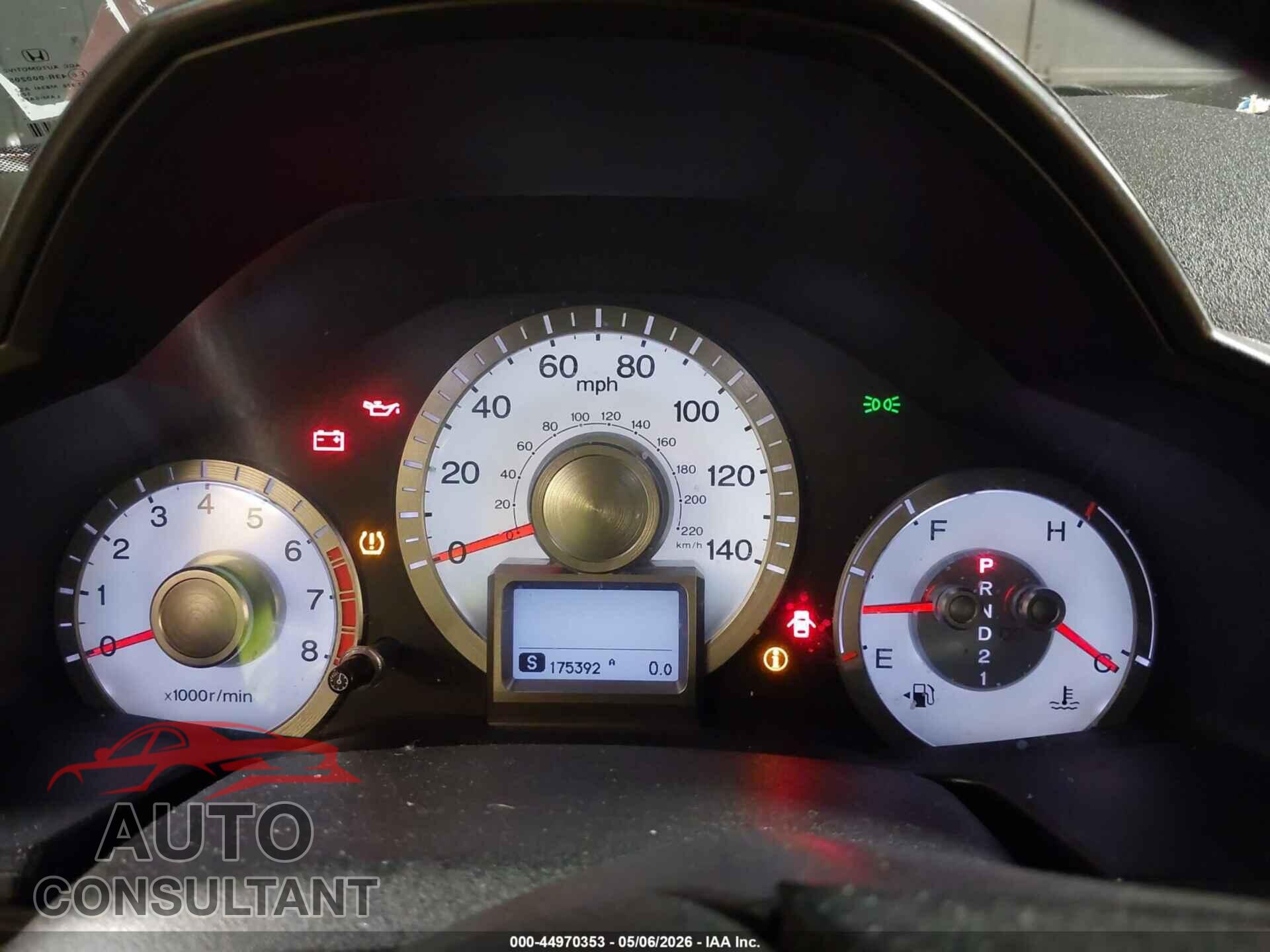 HONDA PILOT 2011 - 5FNYF4H7XBB050211