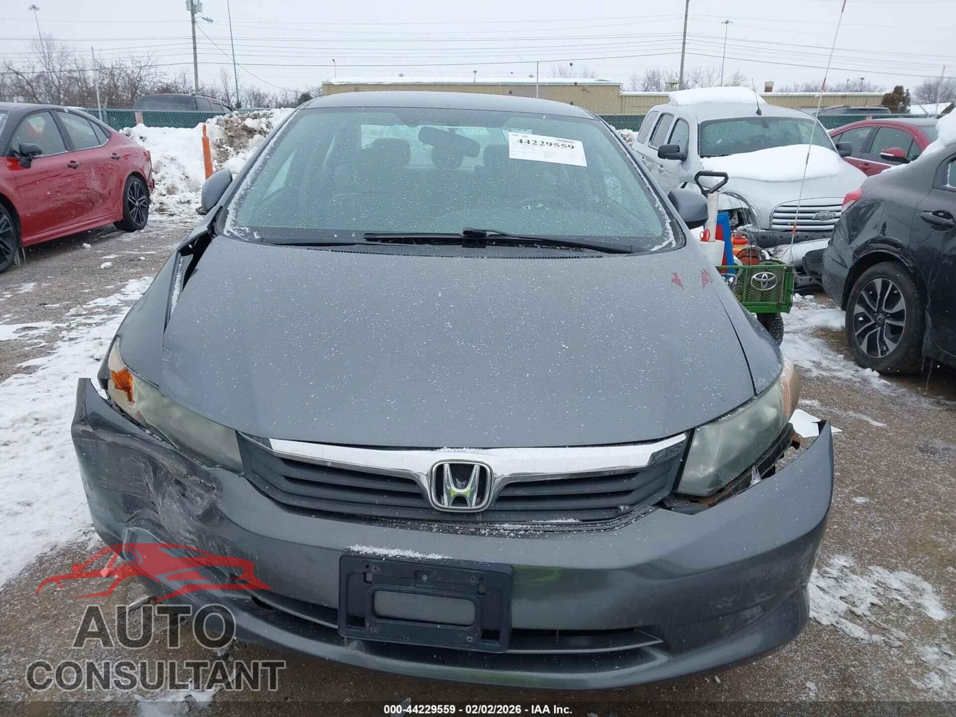 HONDA CIVIC 2012 - 19XFB2F51CE100686