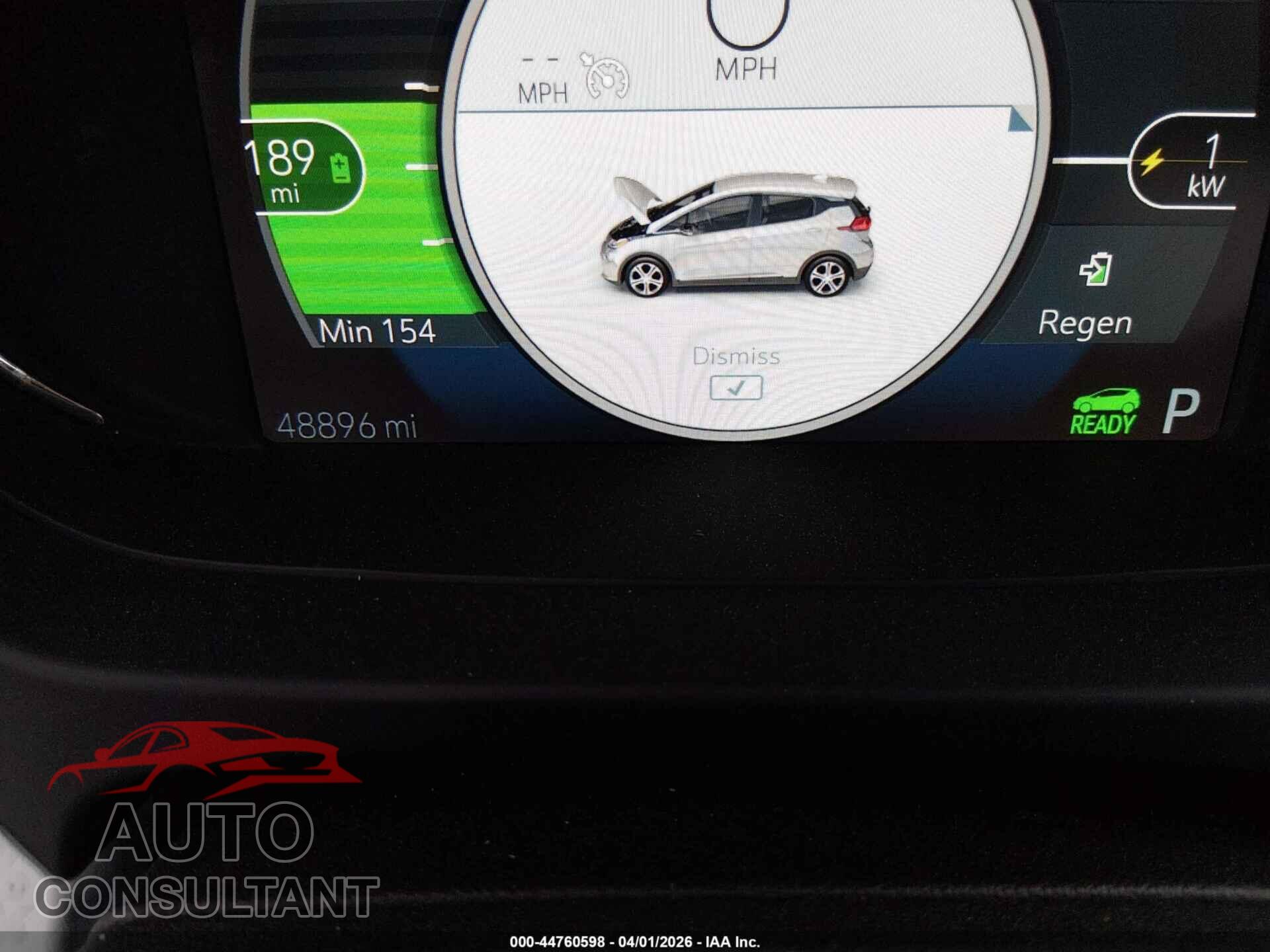CHEVROLET BOLT EV 2018 - 1G1FX6S00J4130093