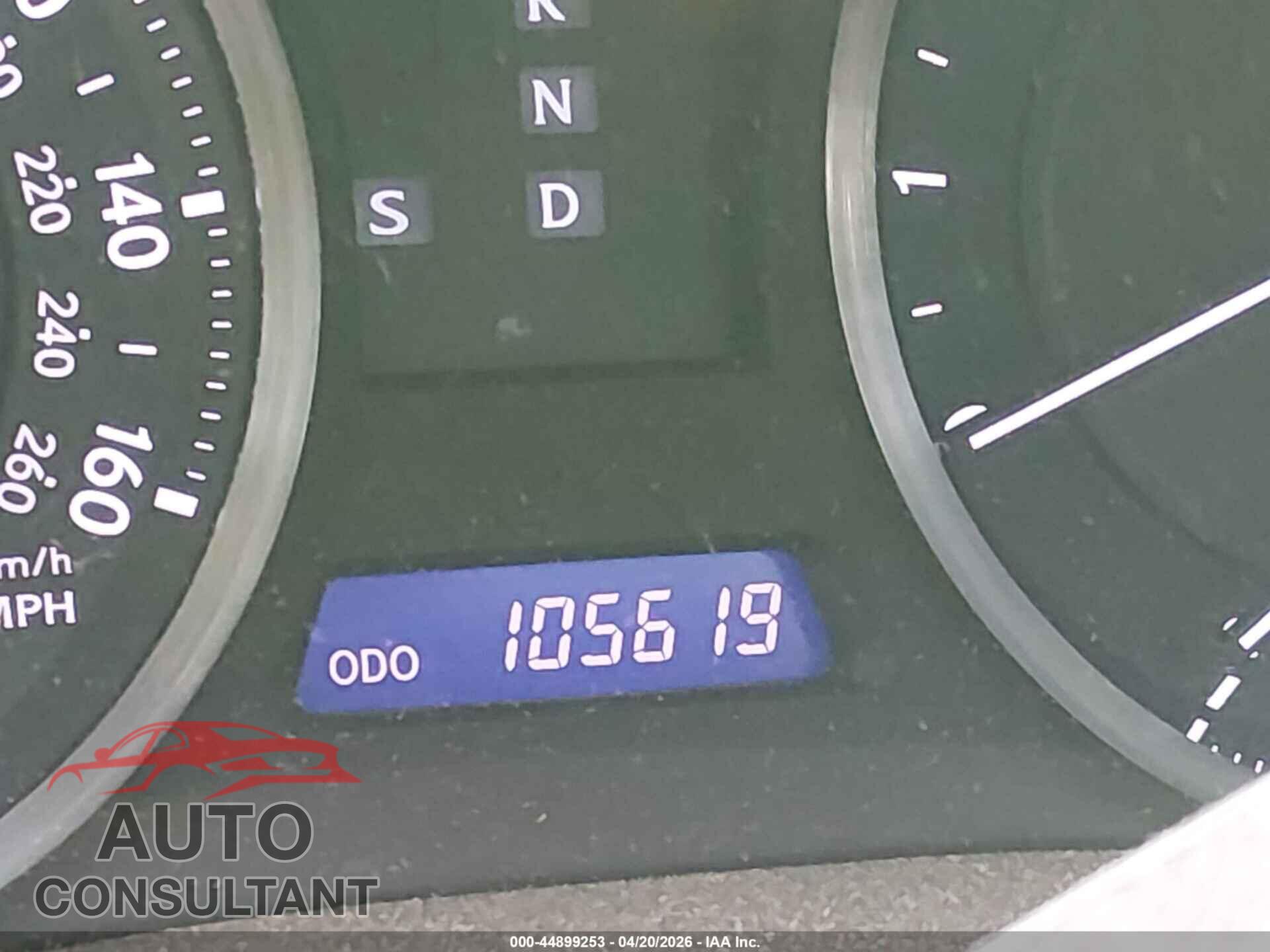 LEXUS IS 250 2011 - JTHCF5C29B5044945
