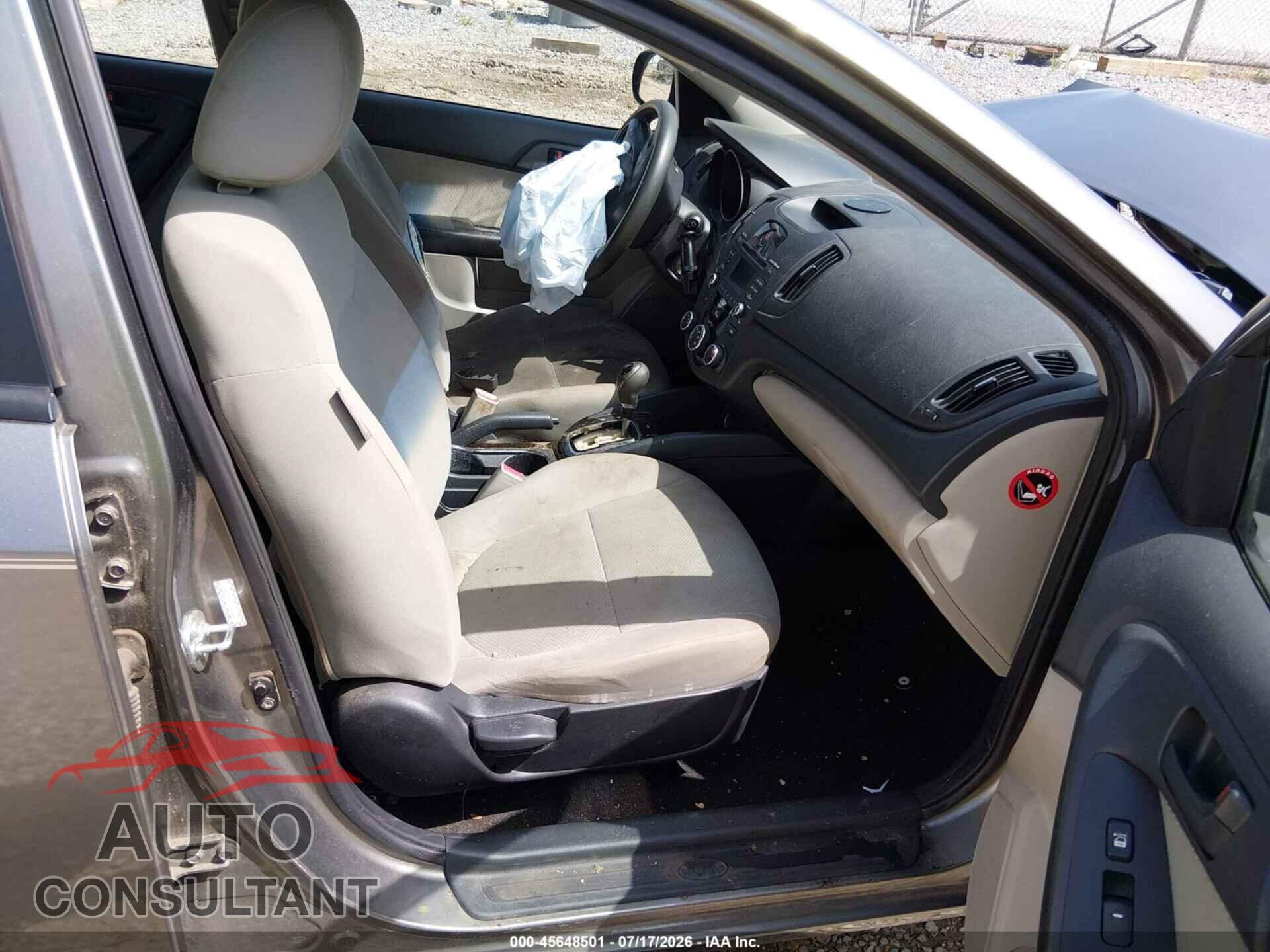 KIA FORTE 2012 - KNAFU4A28C5617978