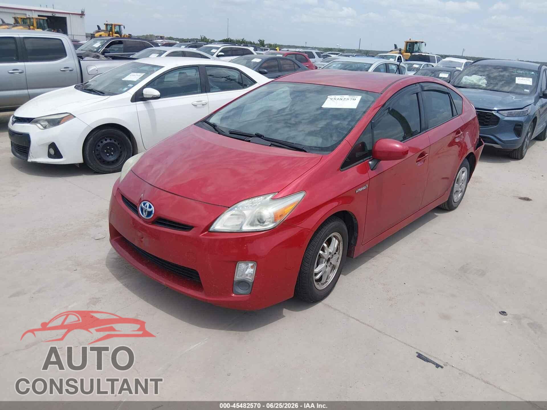 TOYOTA PRIUS 2011 - JTDKN3DU9B0279492