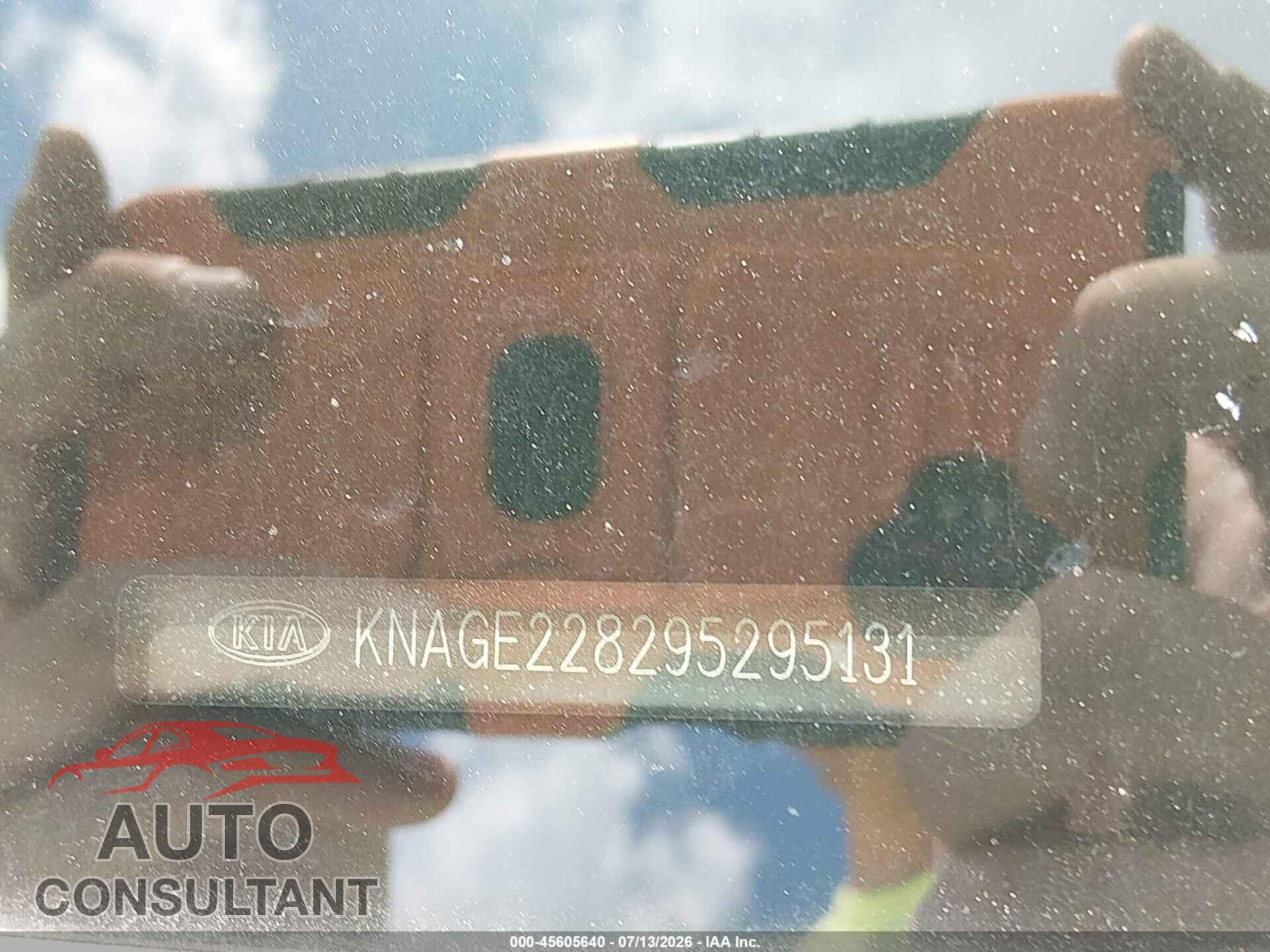 KIA OPTIMA 2009 - KNAGE228295295131