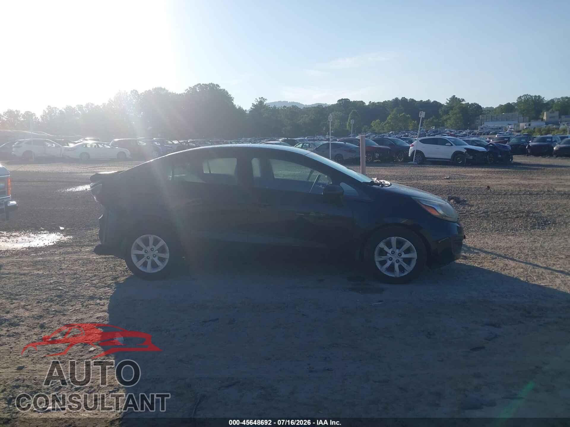 KIA RIO 2013 - KNADN4A34D6271100