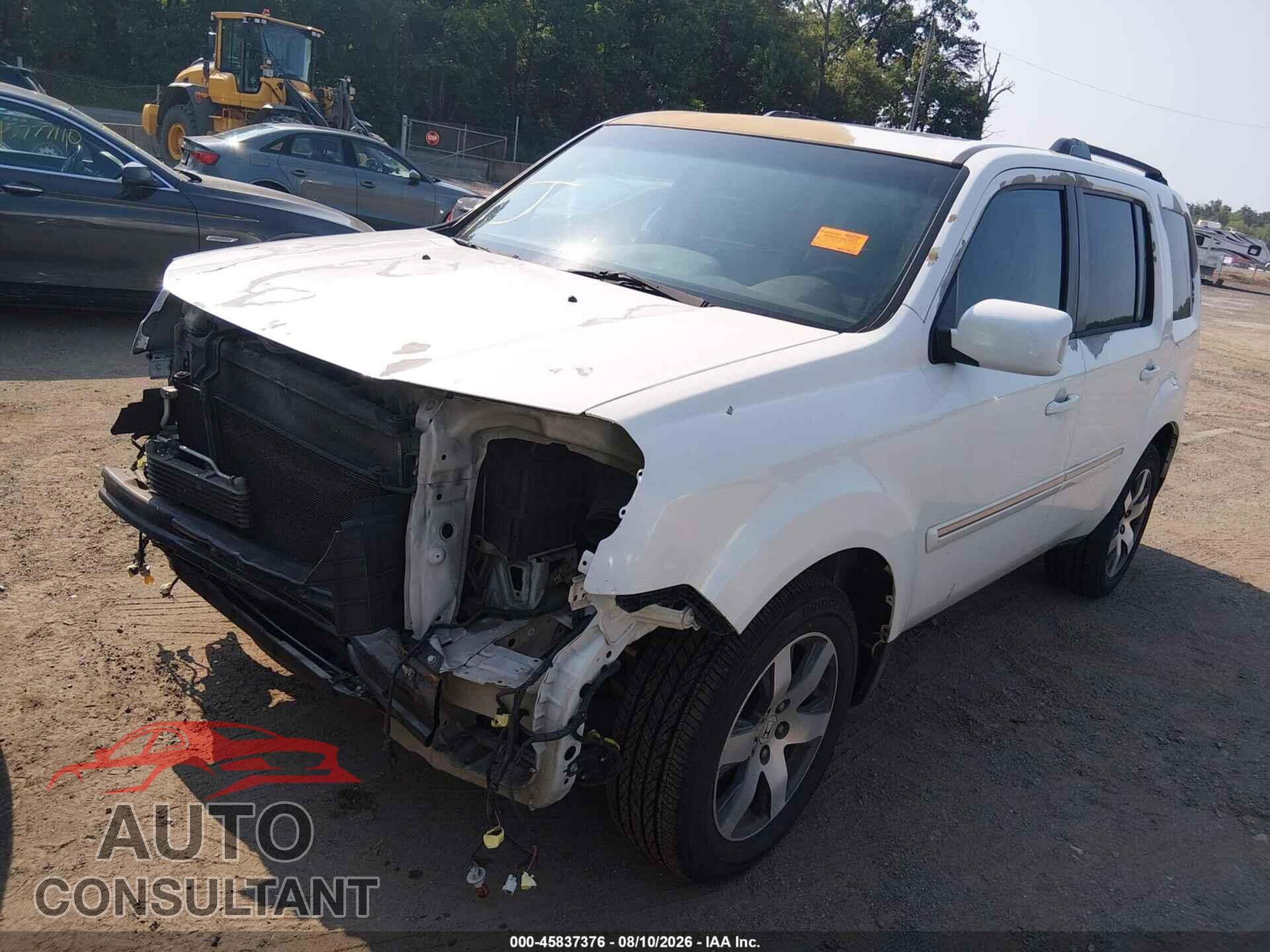 HONDA PILOT 2012 - 5FNYF4H98CB037931