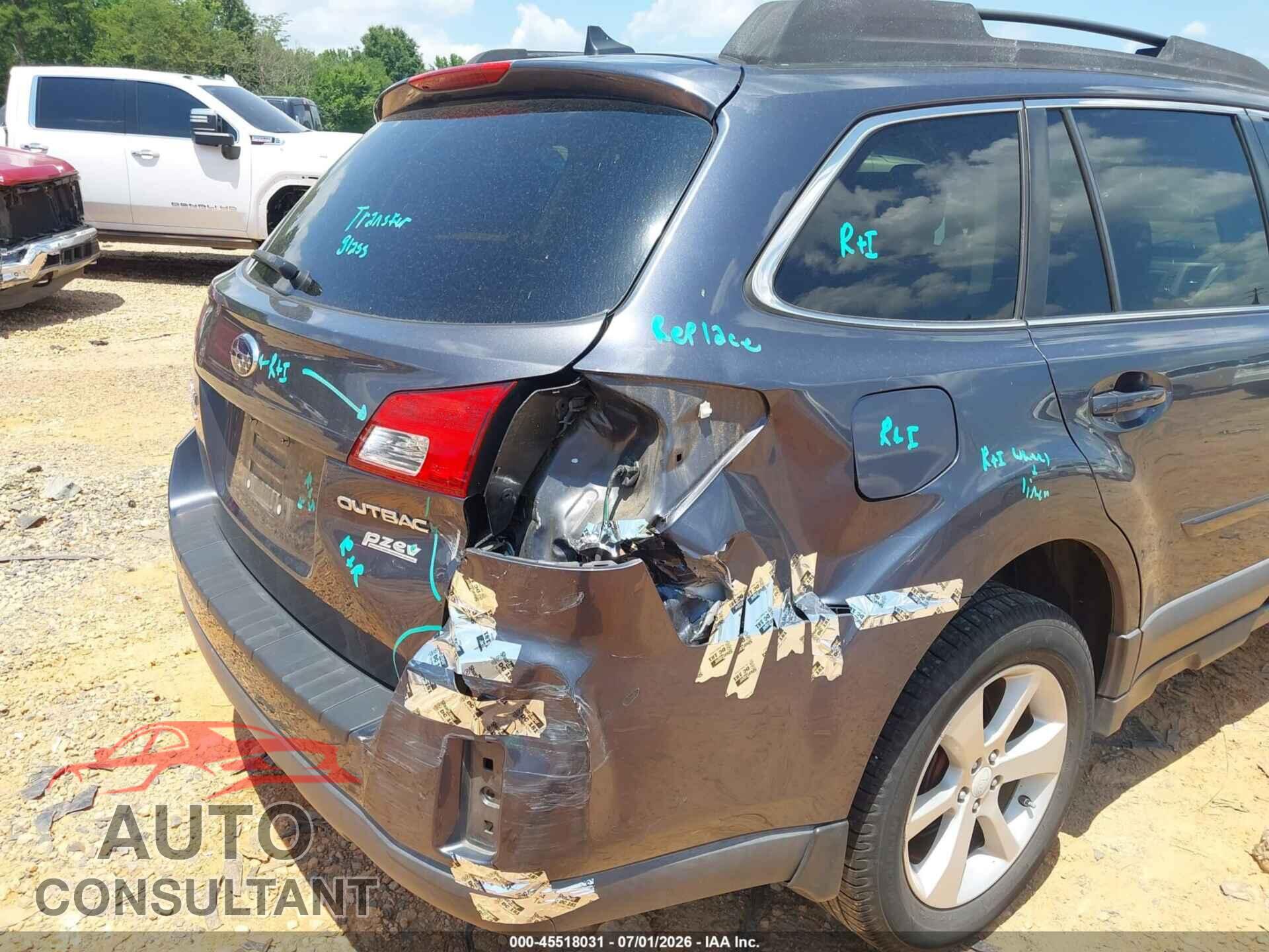 SUBARU OUTBACK 2014 - 4S4BRBCC4E3292902