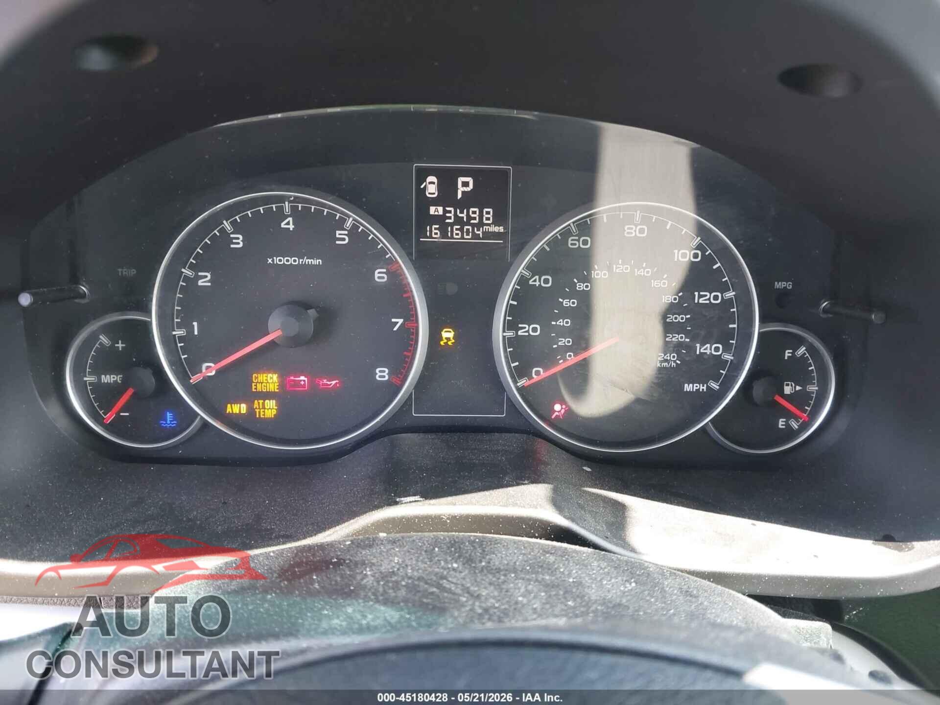 SUBARU OUTBACK 2013 - 4S4BRCCC0D3208949
