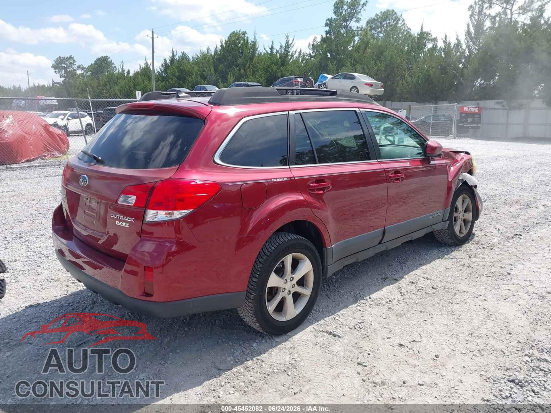 SUBARU OUTBACK 2014 - 4S4BRBLC4E3325655