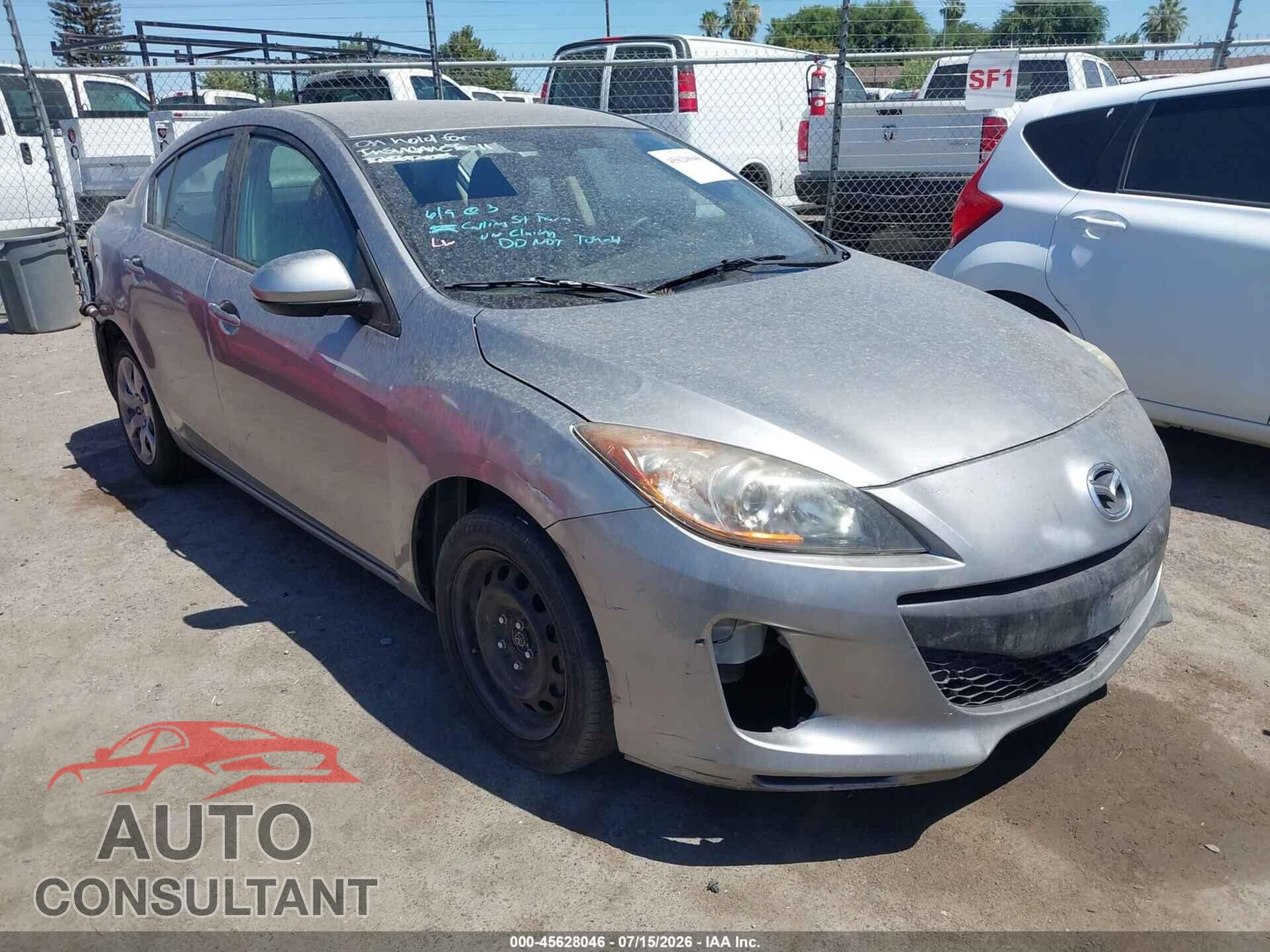 MAZDA MAZDA3 2012 - JM1BL1UF8C1580147