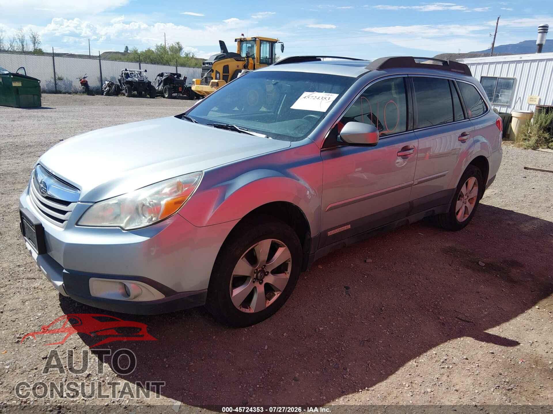 SUBARU OUTBACK 2012 - 4S4BRBKC4C3201979
