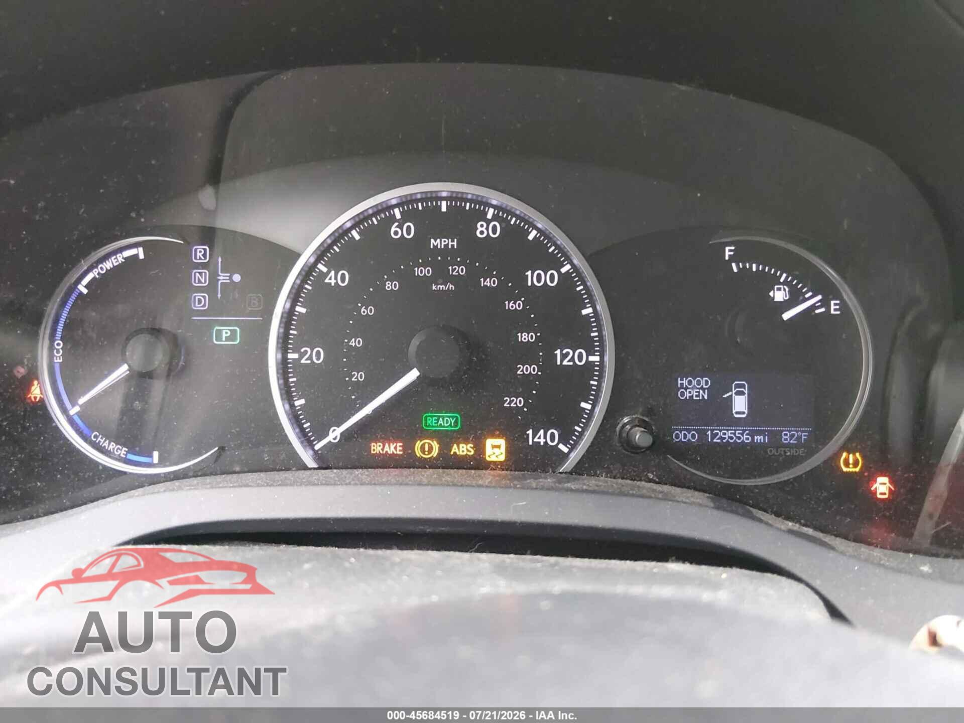 LEXUS CT 200H 2012 - JTHKD5BH2C2075836