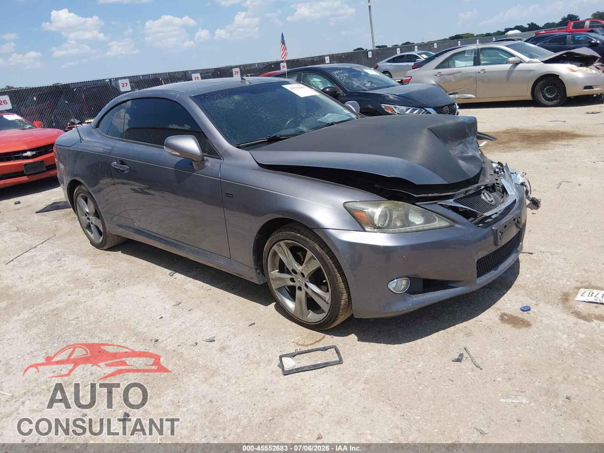 LEXUS IS 250C 2012 - JTHFF2C26C2521507