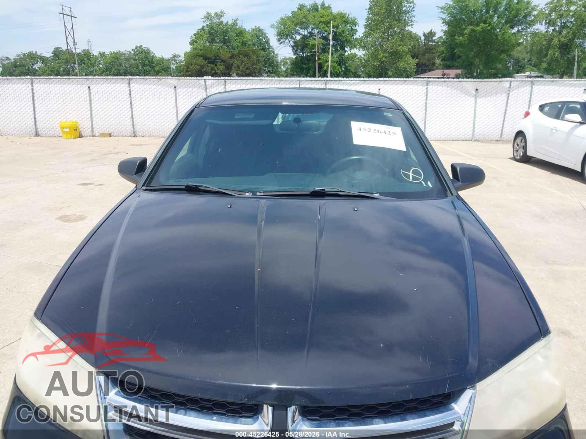 DODGE AVENGER 2013 - 1C3CDZAB6DN644458