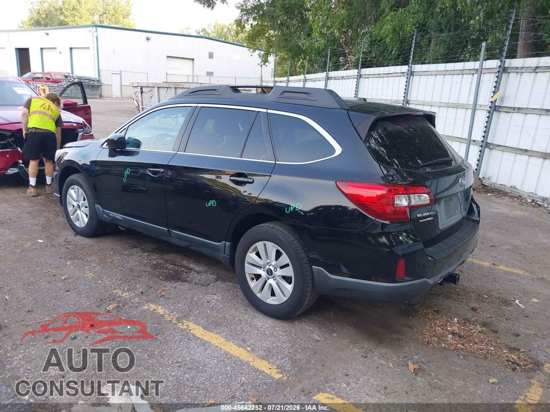 SUBARU OUTBACK 2015 - 4S4BSBCC4F3344759