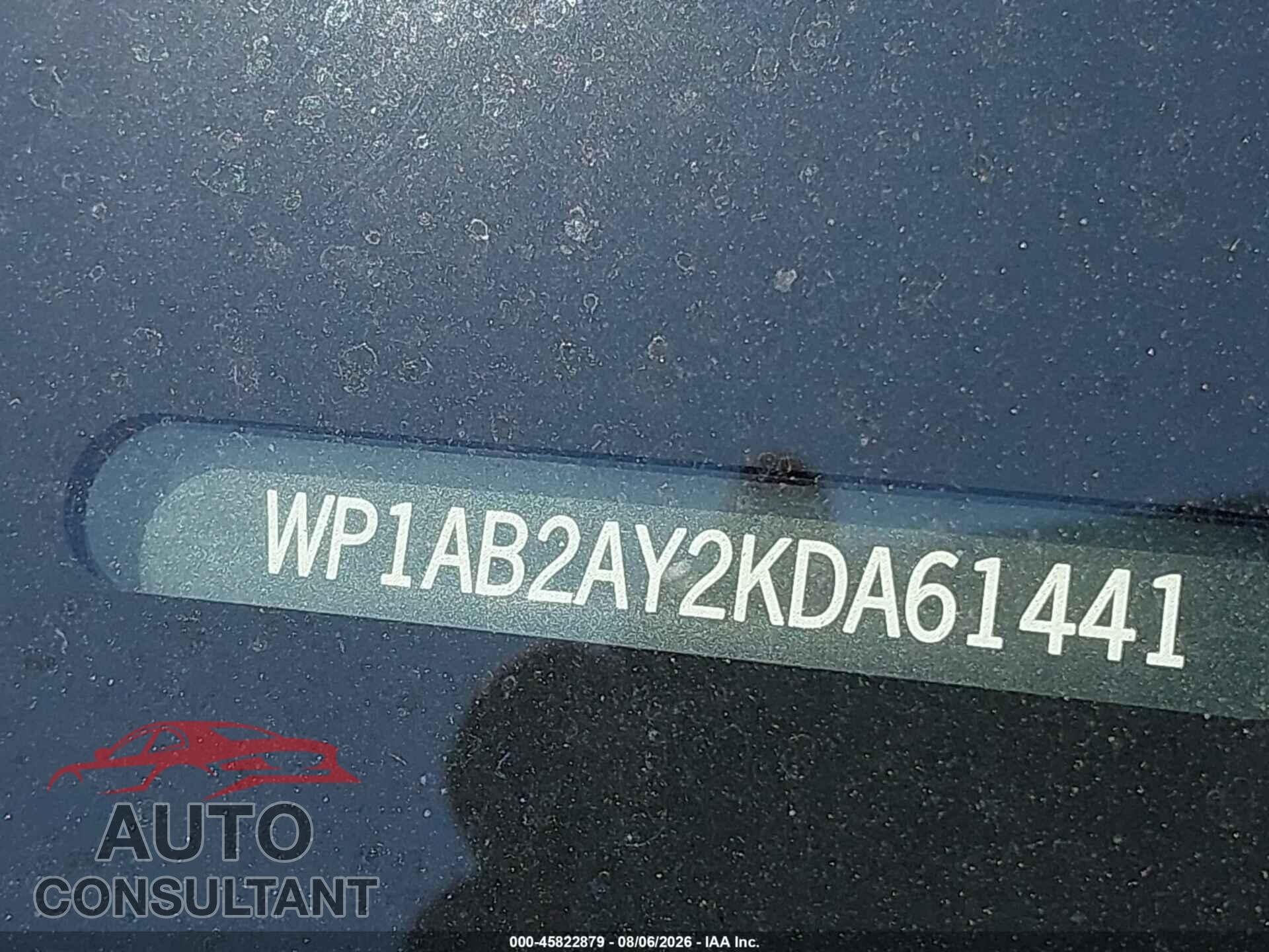 PORSCHE CAYENNE 2019 - WP1AB2AY2KDA61441