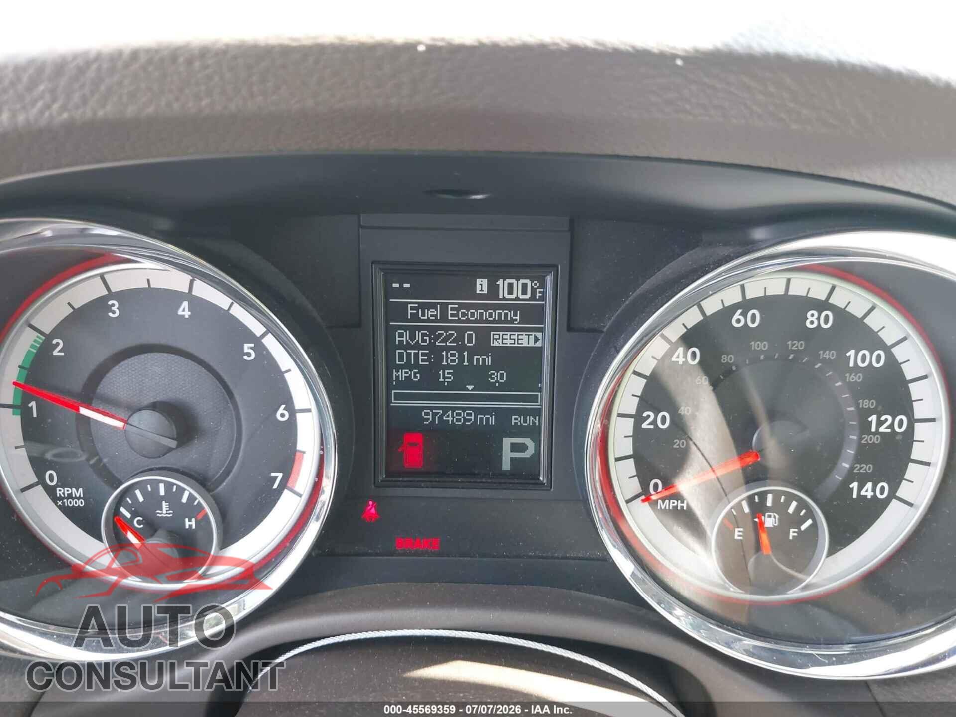 DODGE DURANGO 2011 - 1D4RD4GG4BC695044