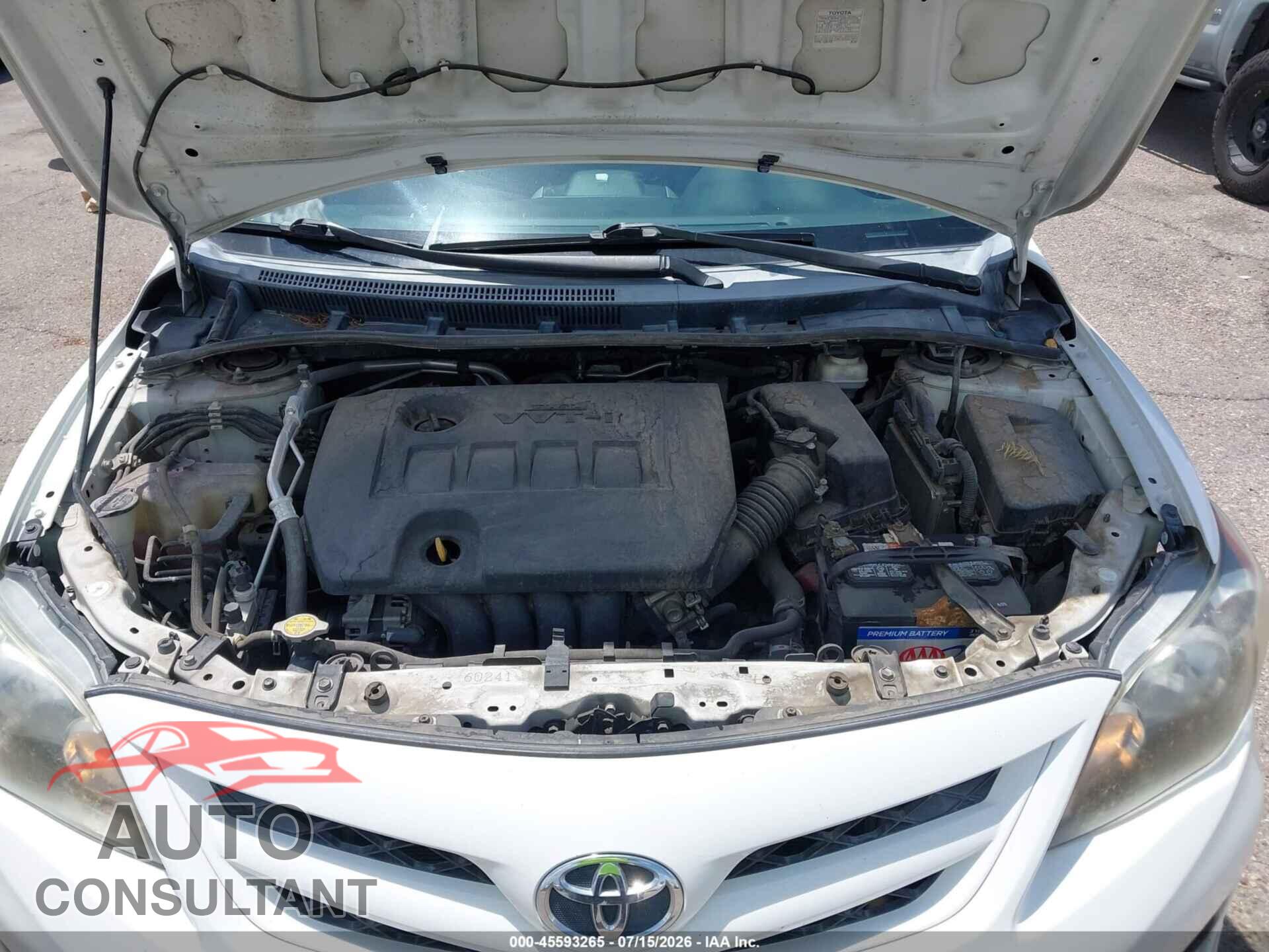 TOYOTA COROLLA 2012 - 2T1BU4EE8CC771714