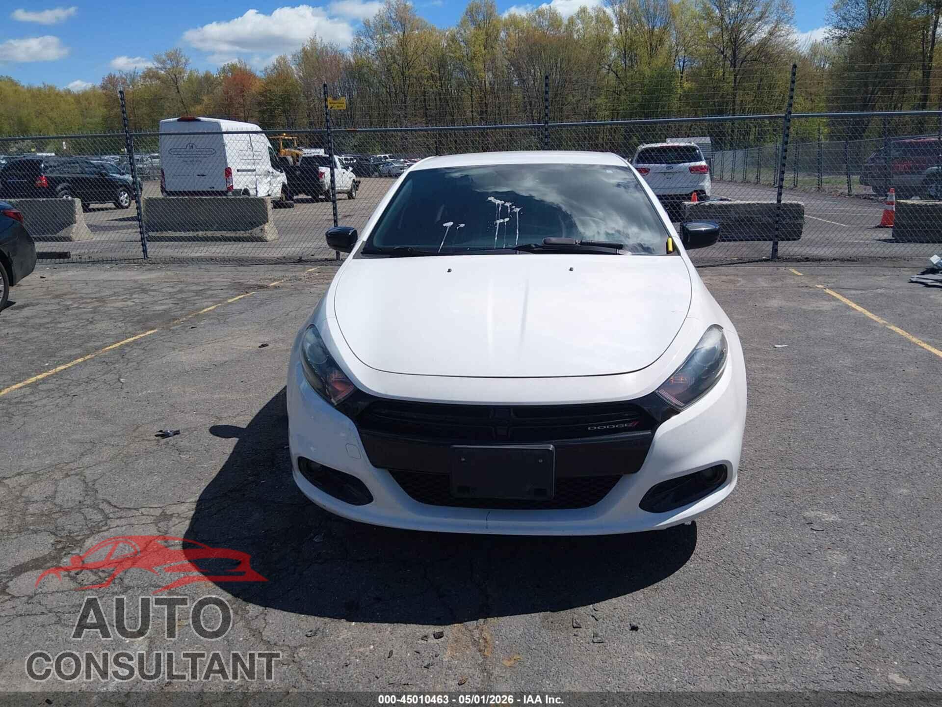 DODGE DART 2015 - 1C3CDFBB5FD299333