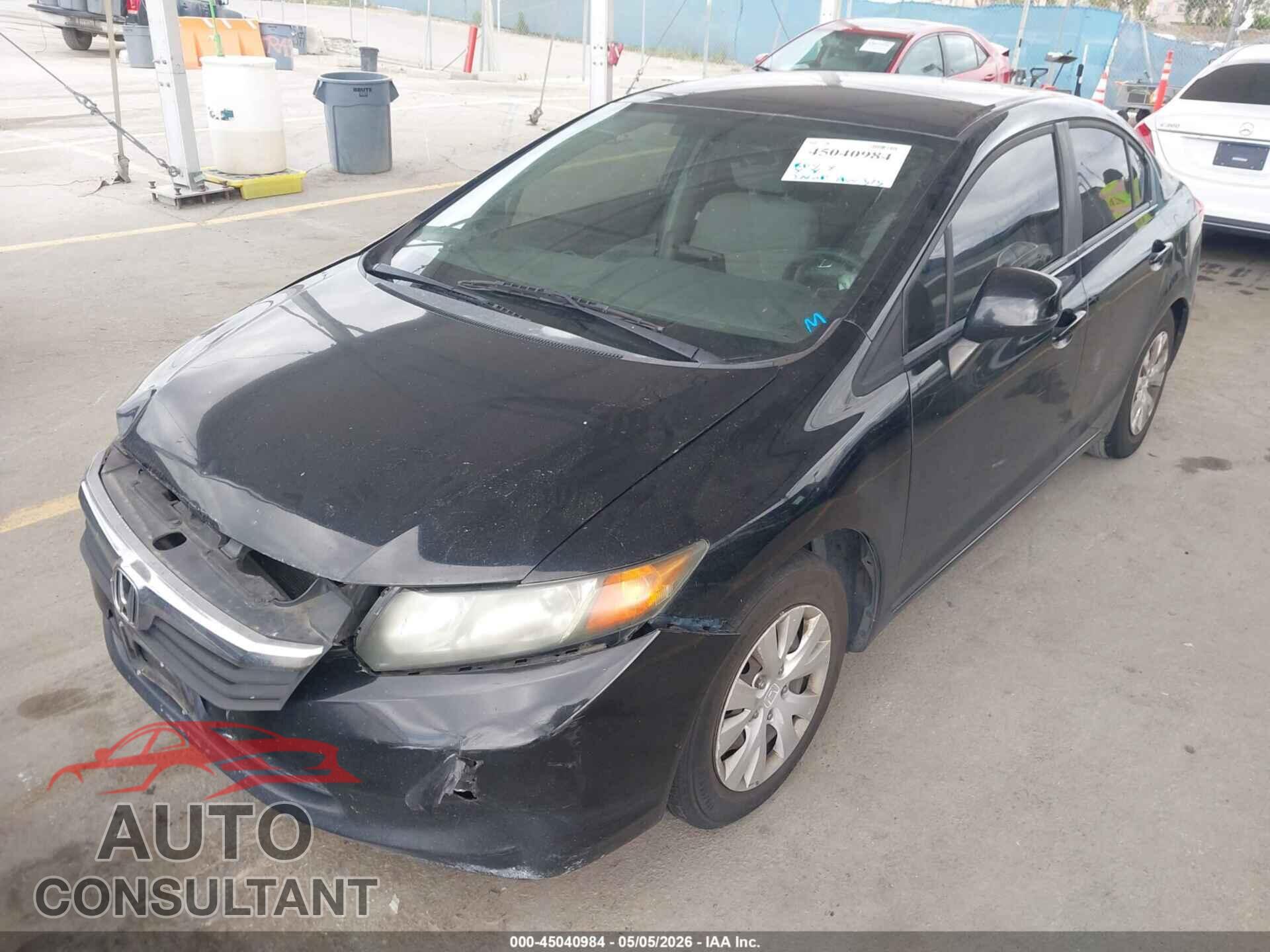 HONDA CIVIC 2012 - 19XFB2F57CE384471