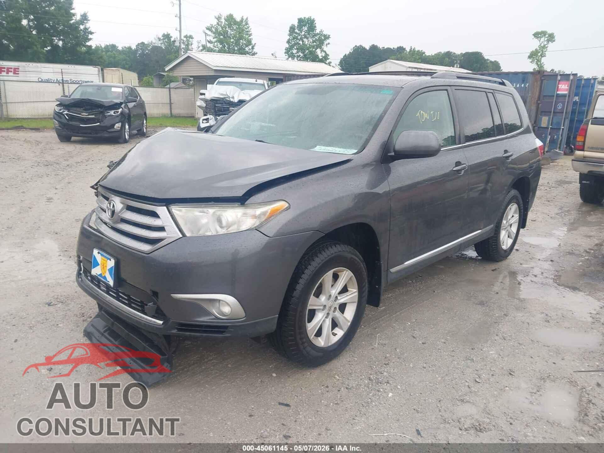 TOYOTA HIGHLANDER 2012 - 5TDBK3EH2CS116336