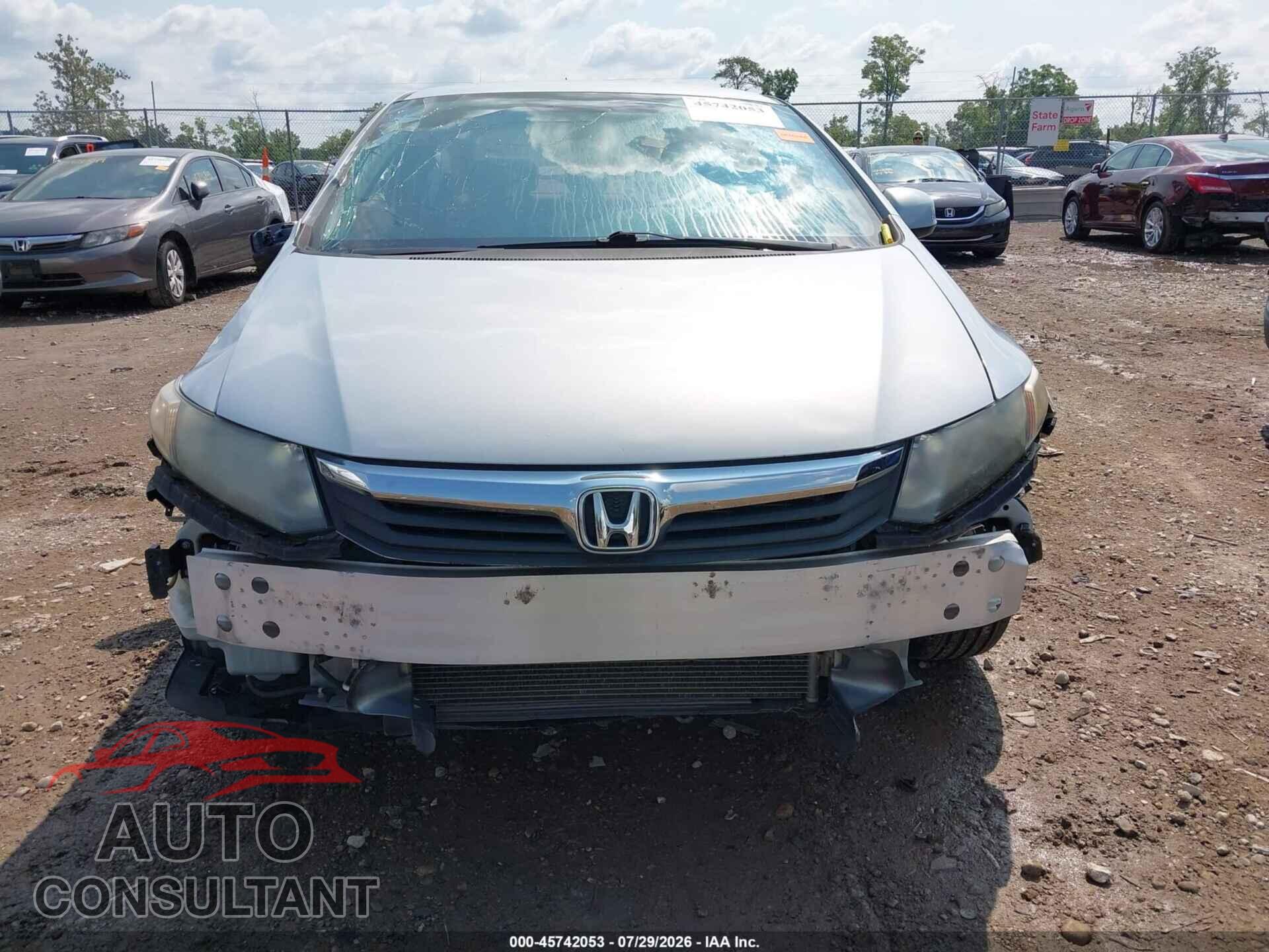 HONDA CIVIC 2012 - 2HGFB2F56CH559444