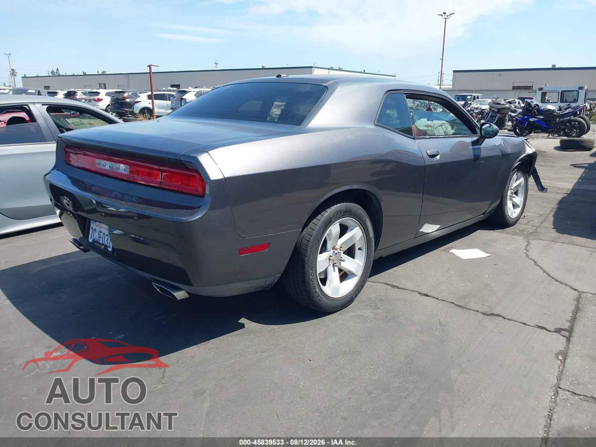 DODGE CHALLENGER 2013 - 2C3CDYAG0DH708590