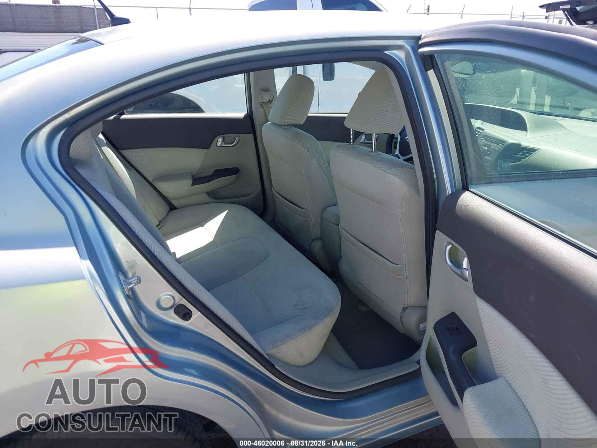 HONDA CIVIC HYBRID 2012 - JHMFB4F25CS007716