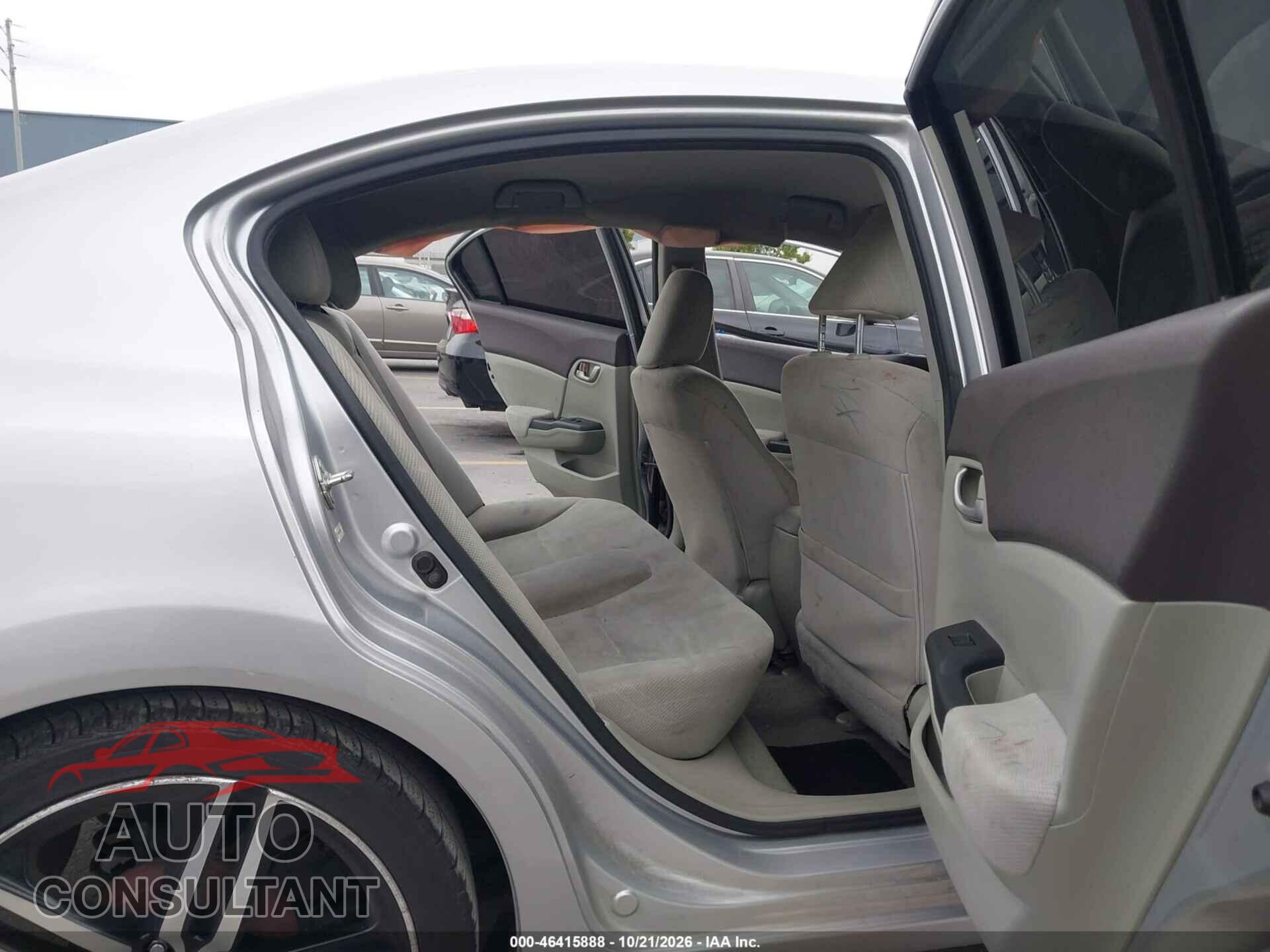 HONDA CIVIC 2012 - 19XFB2F57CE321676