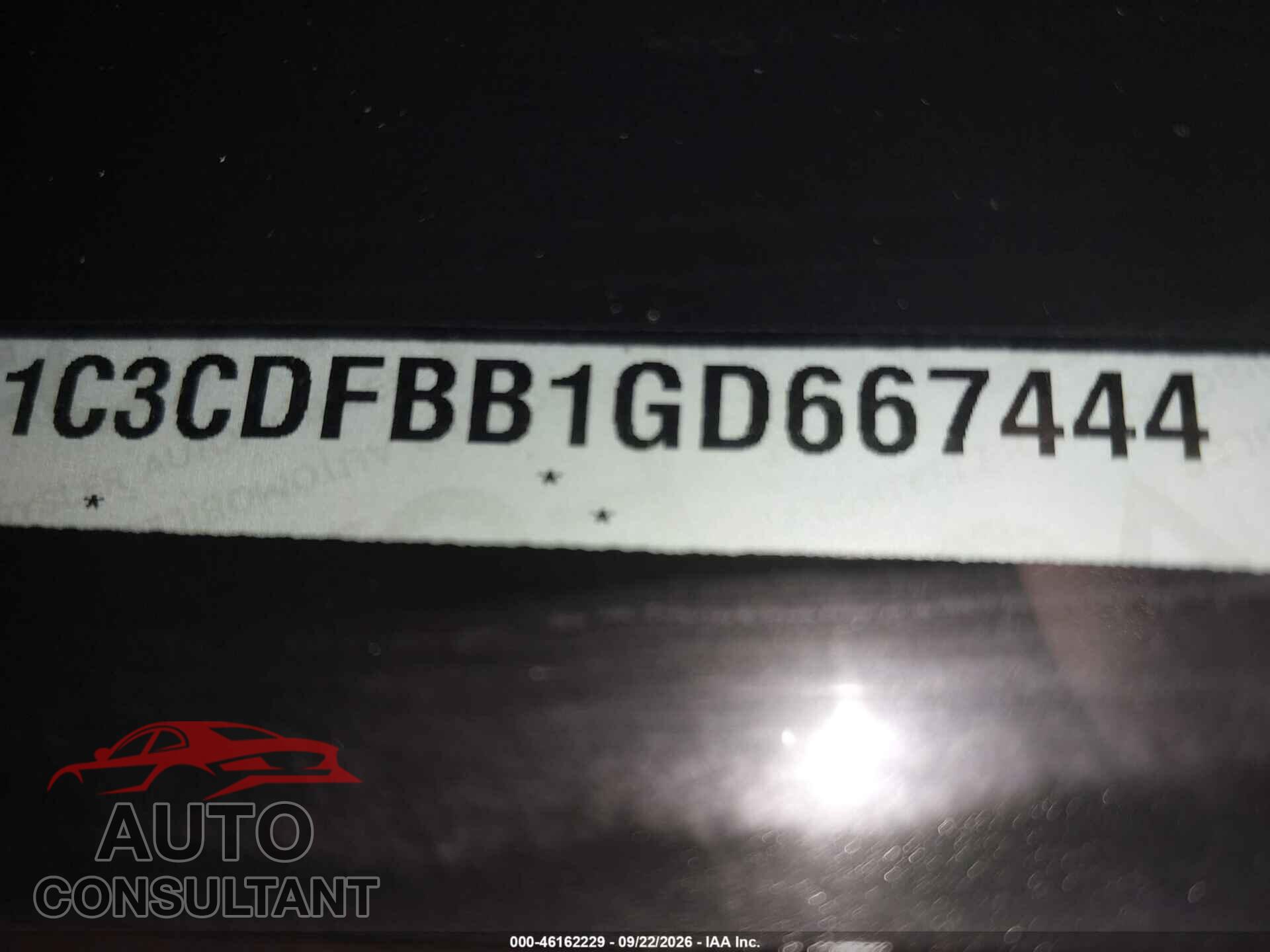DODGE DART 2016 - 1C3CDFBB1GD667444