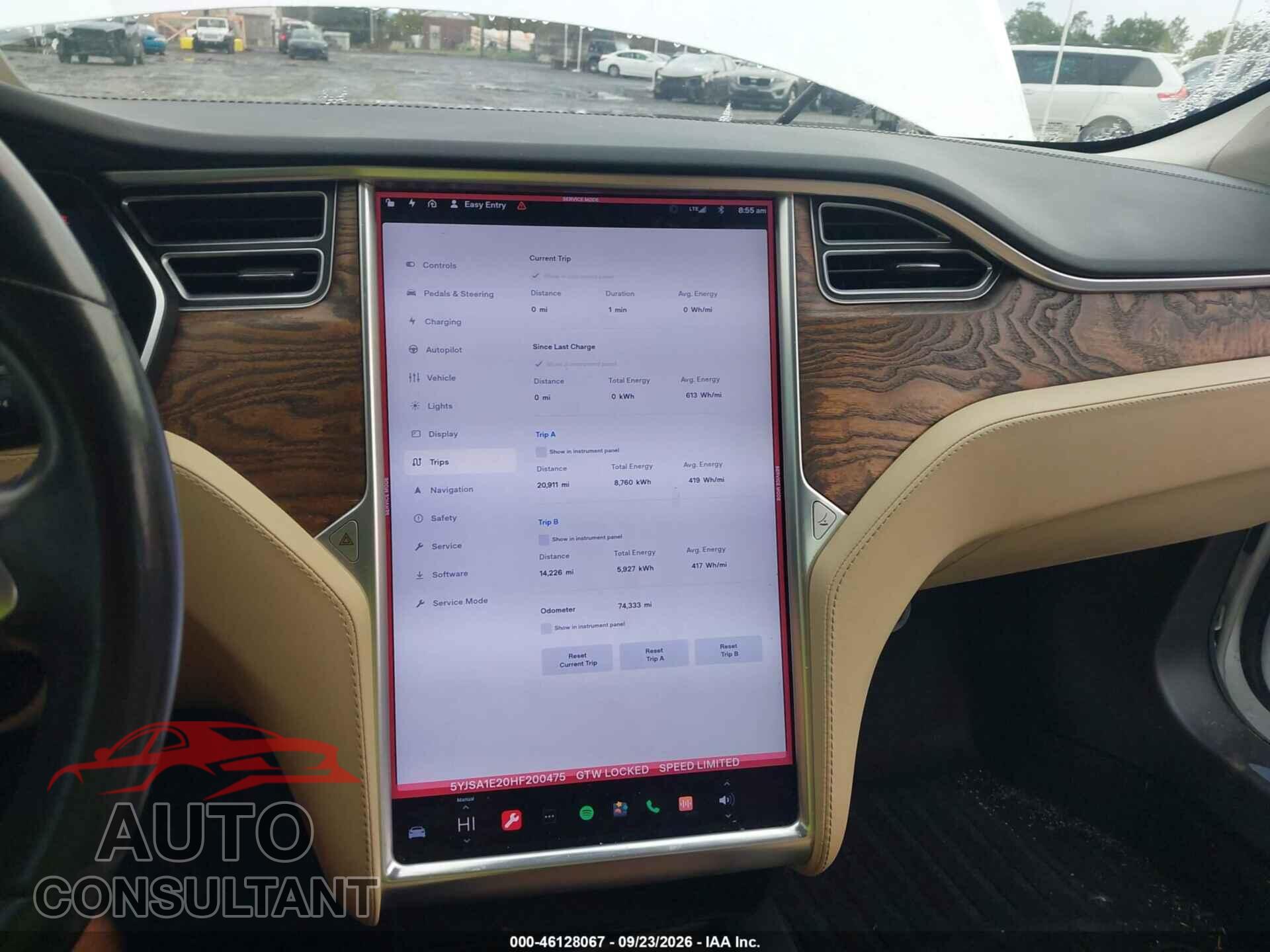 TESLA MODEL S 2017 - 5YJSA1E20HF200475