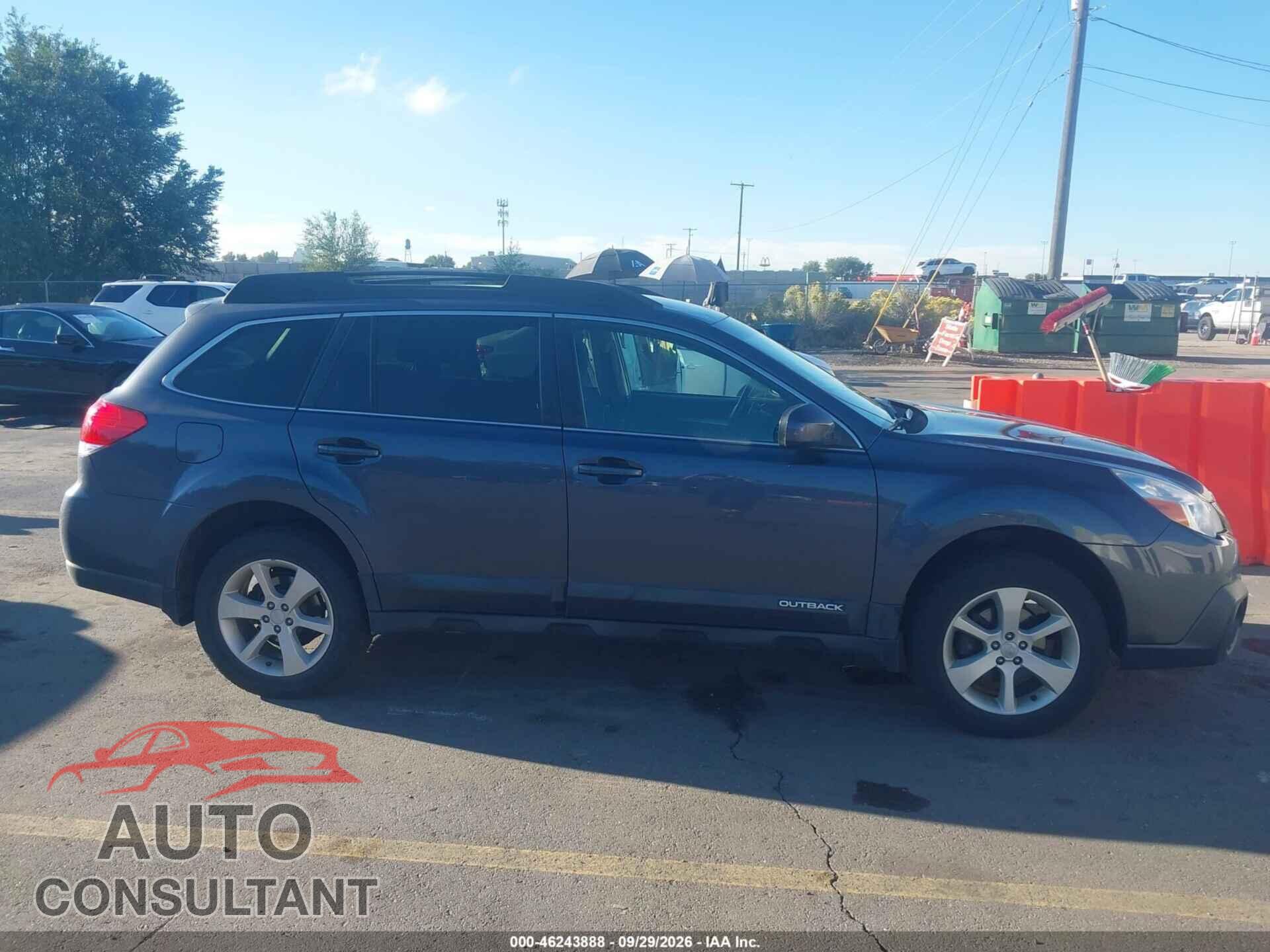 SUBARU OUTBACK 2014 - 4S4BRBCC3E3282314