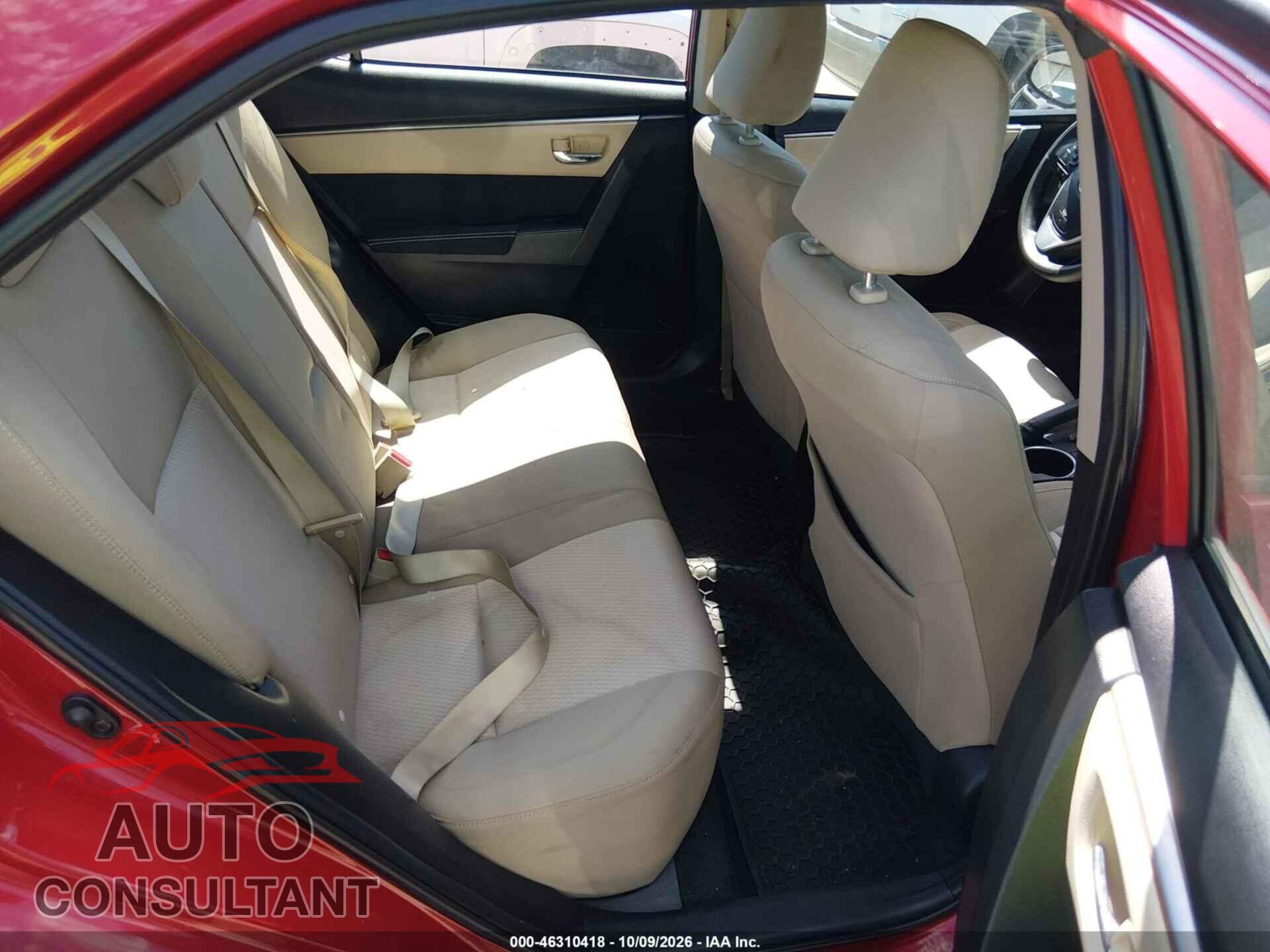 TOYOTA COROLLA 2014 - 5YFBURHEXEP037345