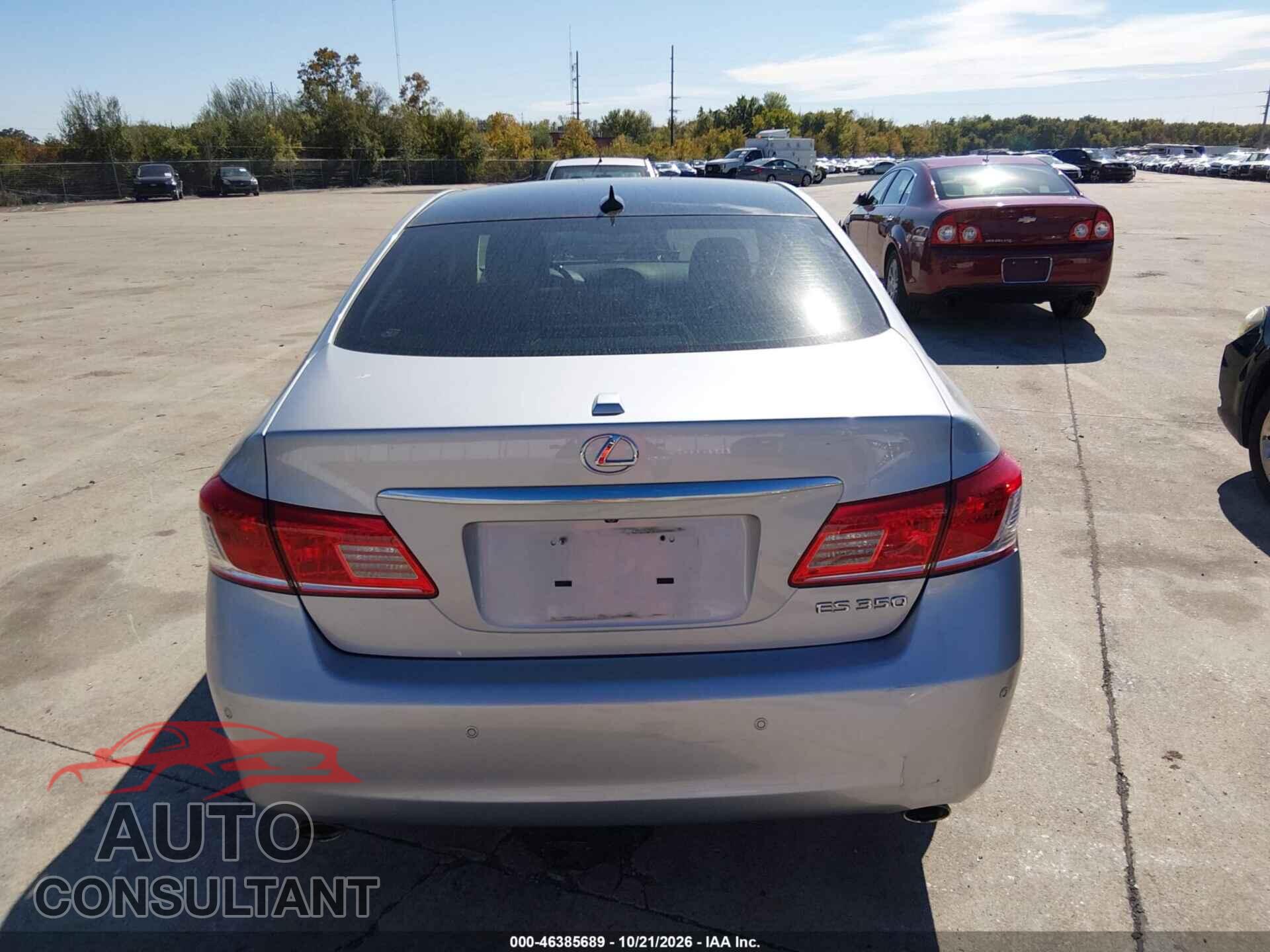 LEXUS ES 350 2012 - JTHBK1EG1C2494696