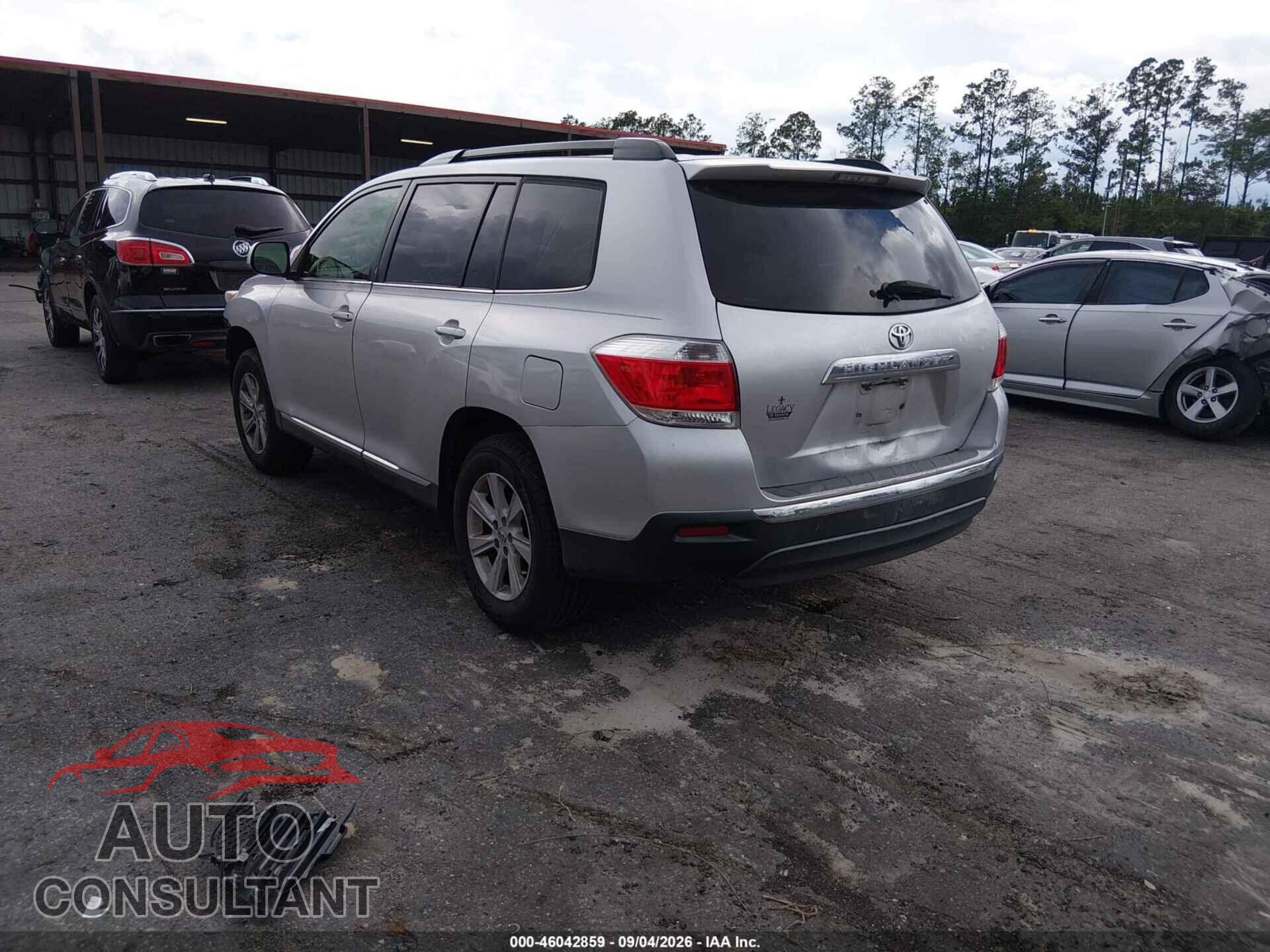 TOYOTA HIGHLANDER 2013 - 5TDZK3EH8DS112274